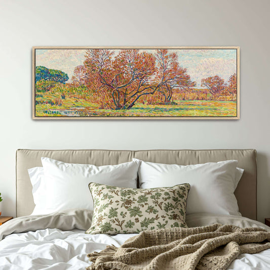 Autumn landscape with trees and river by Paul Baum