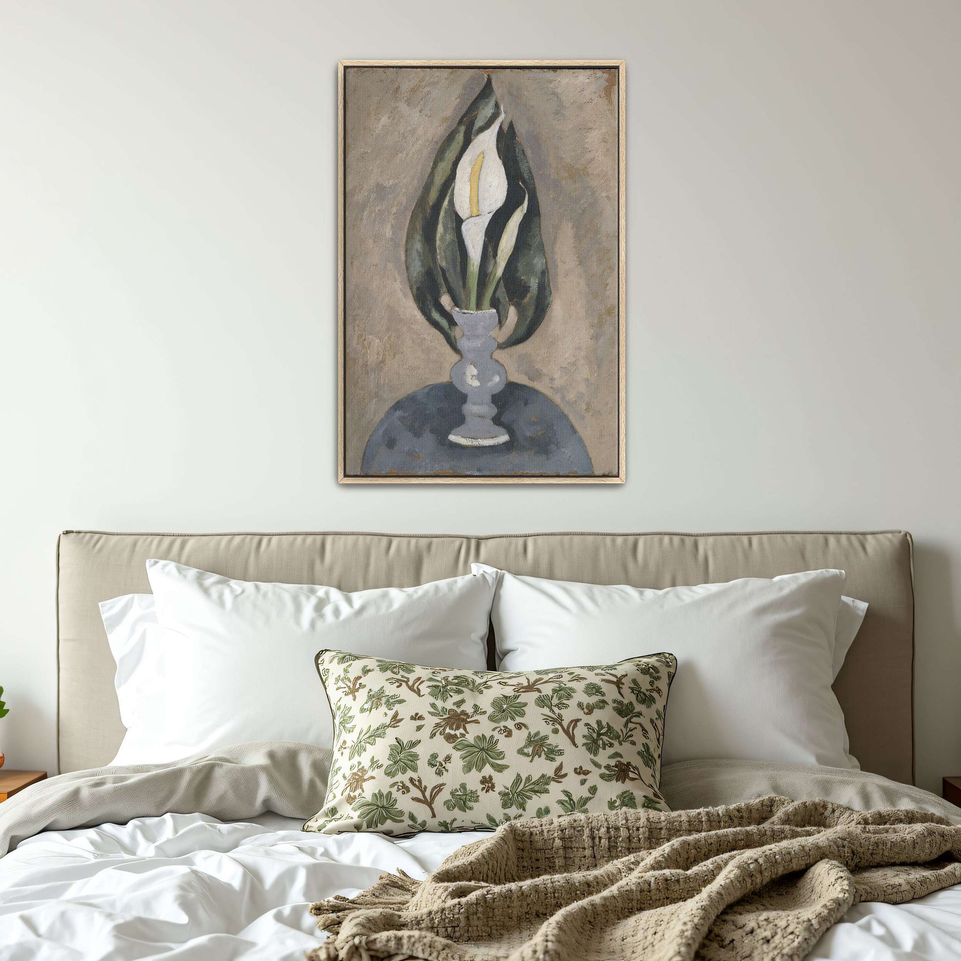 White Calla Lily in Vase by Marsden Hartley