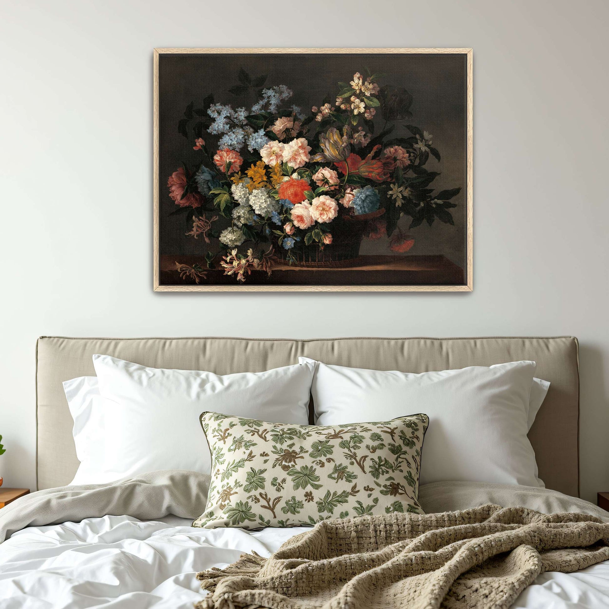 Still Life With Basket Of Flowers By Jean-Baptiste Monnoyer