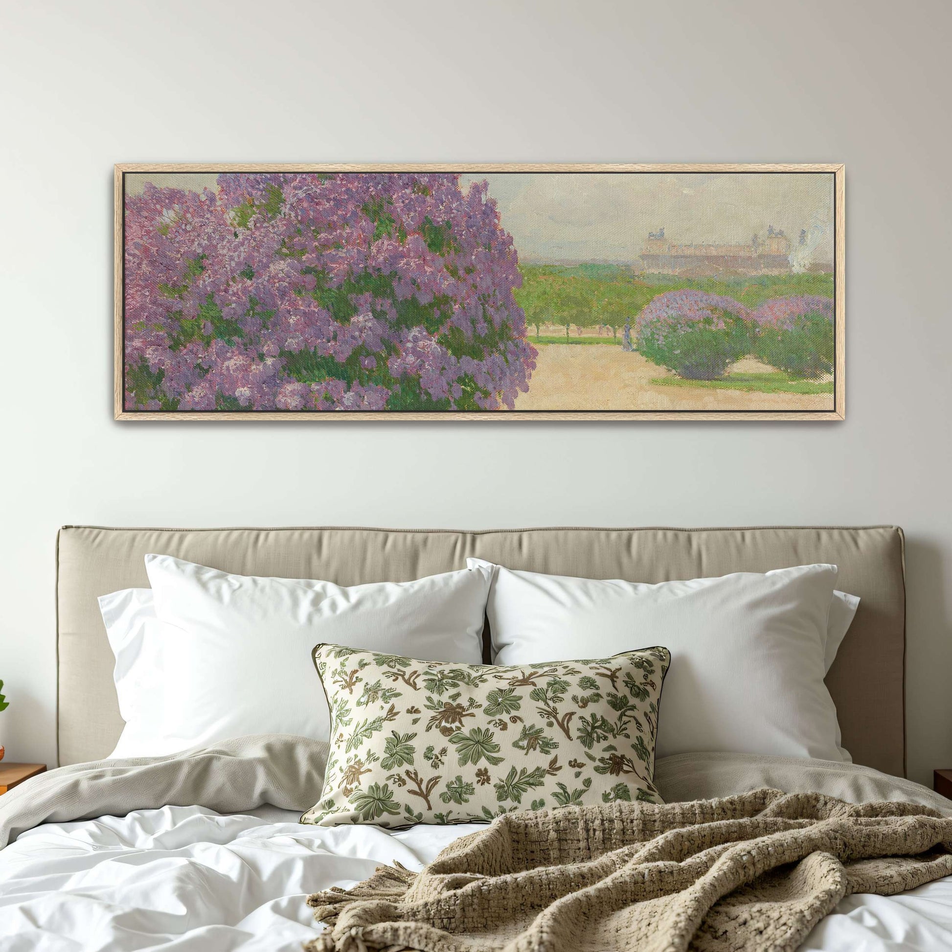 Lilac bushes in park by Carl Moll