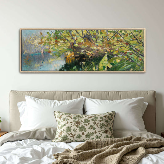Impressionist Riverbank Landscape by Karl Hagemeister