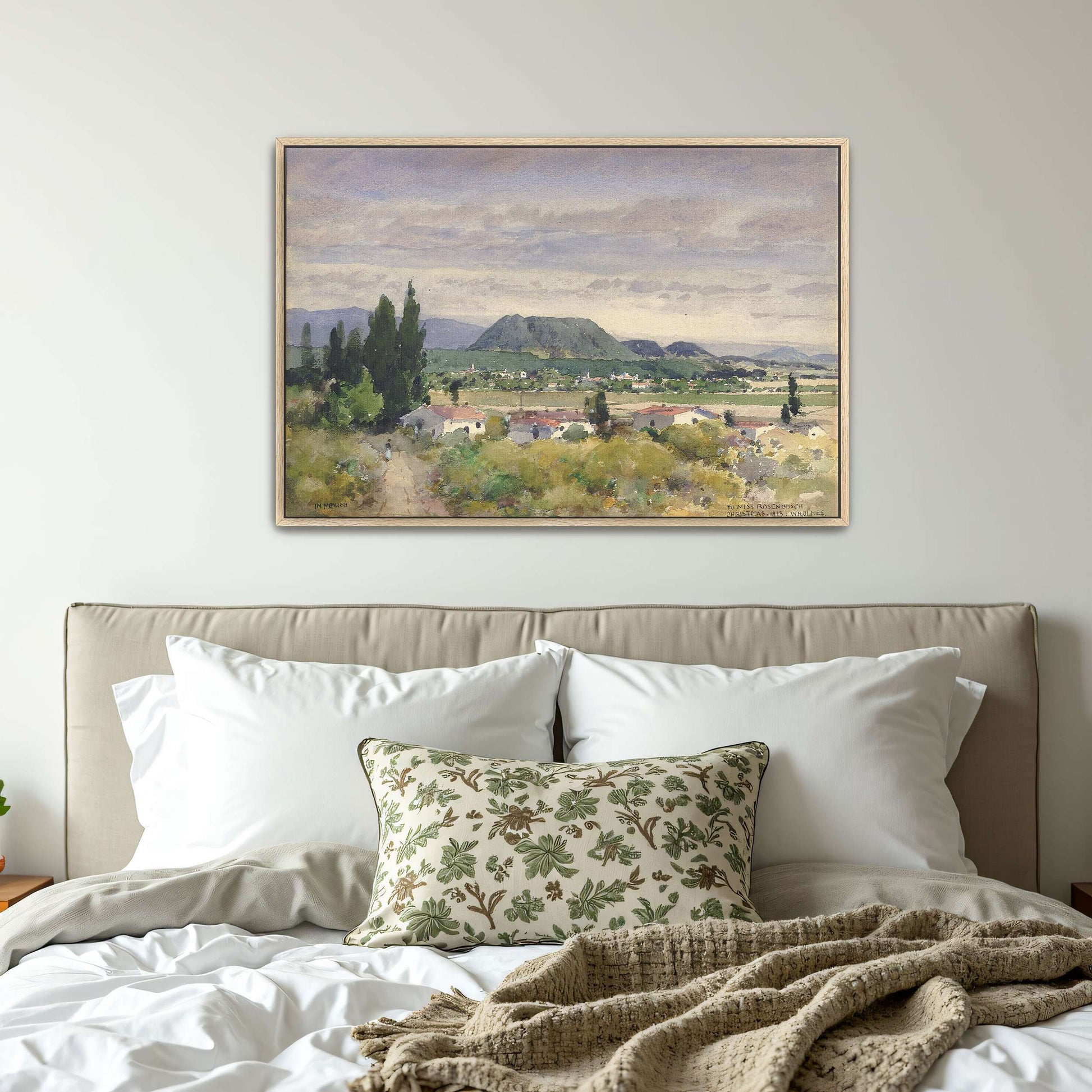 Mountainous landscape with a village by William Henry Holmes