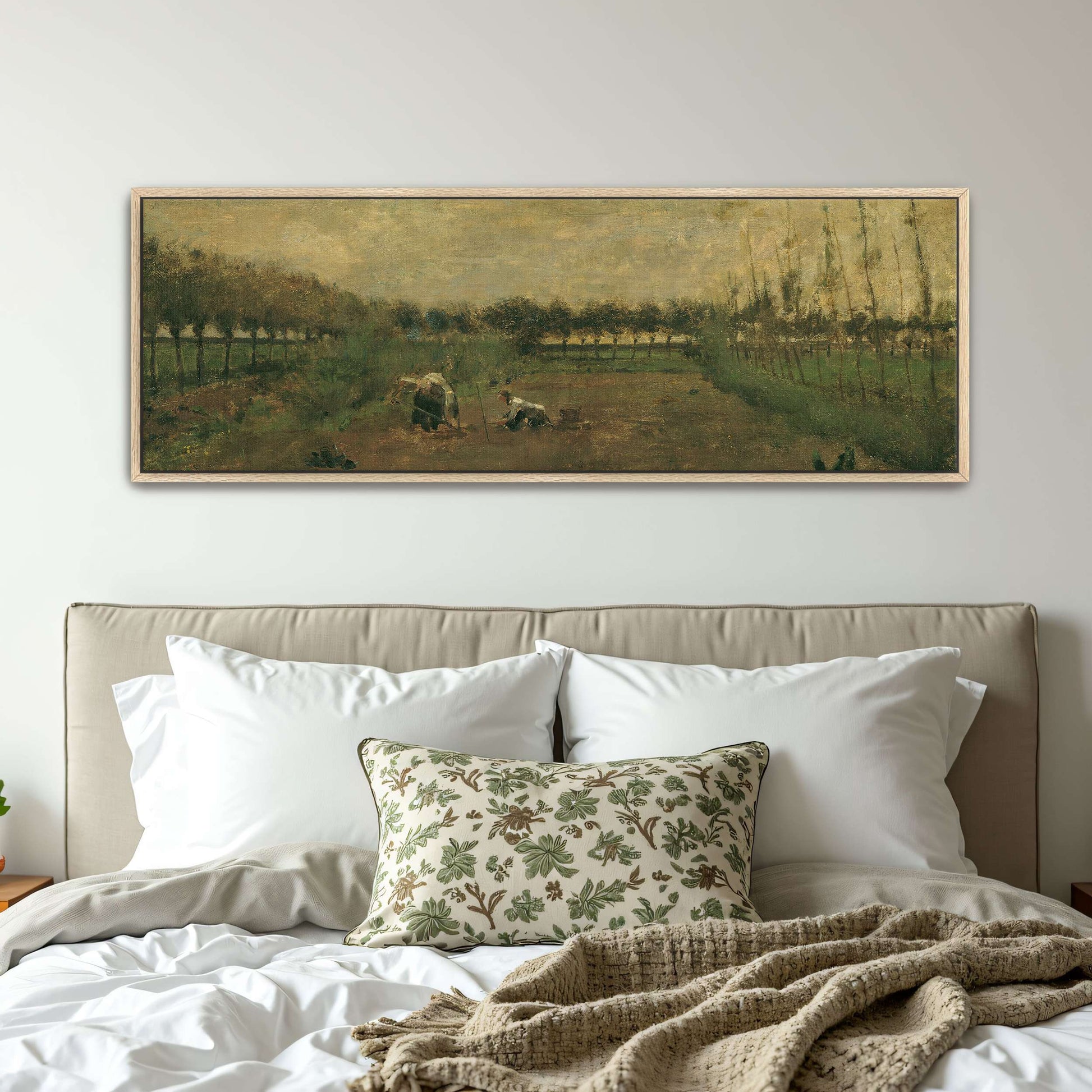 Two figures working in a field by Eugen Jettel