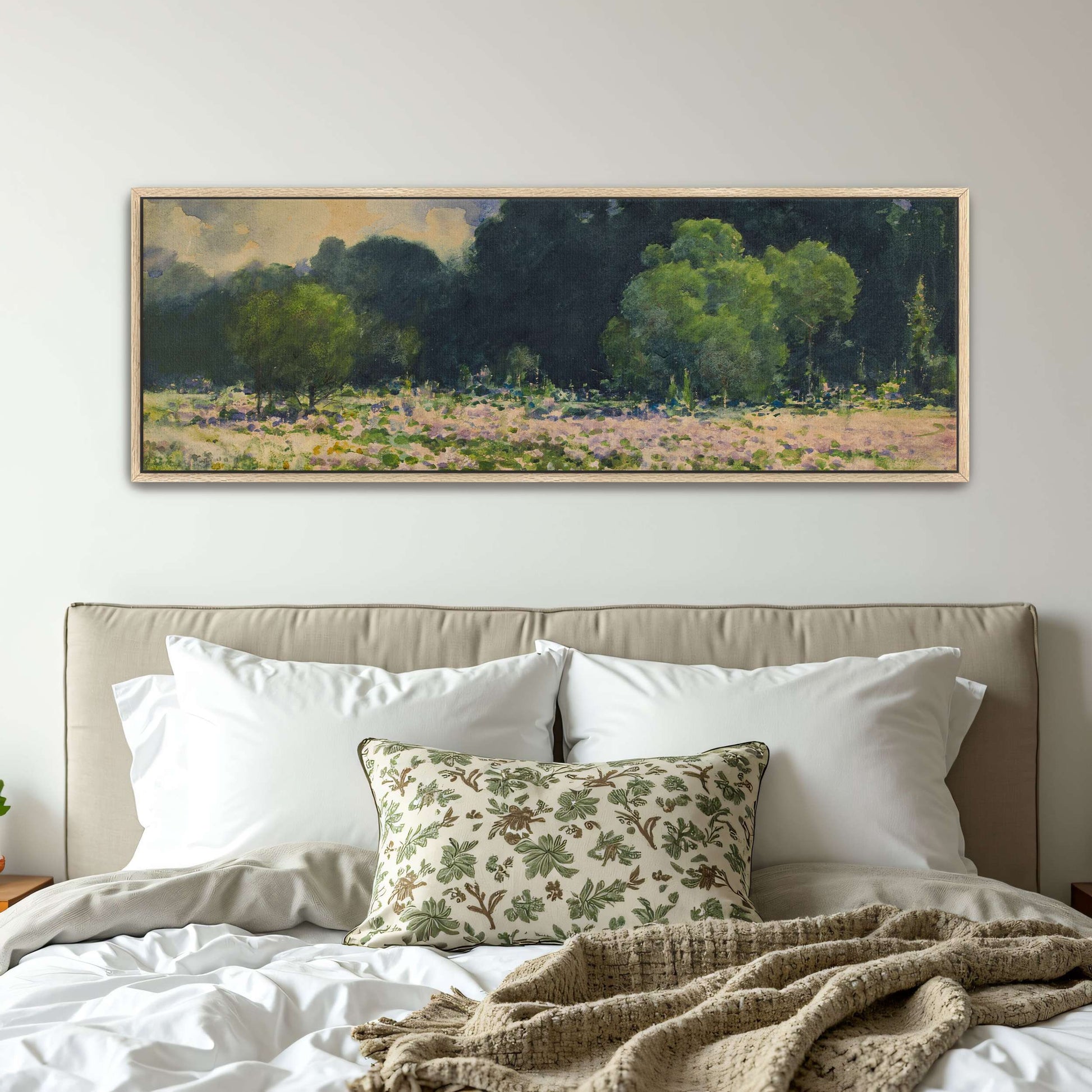Field of wildflowers with trees by William Henry Holmes