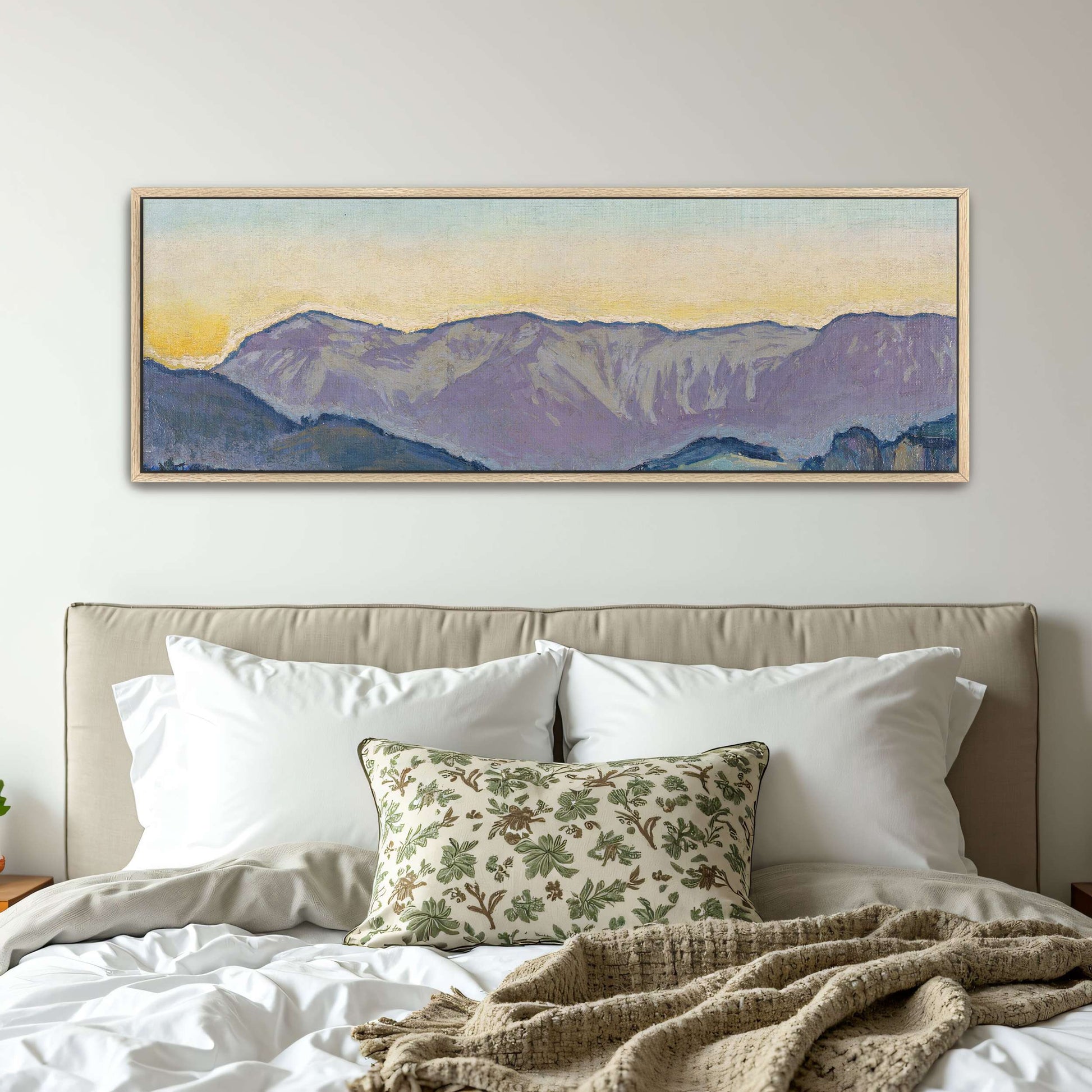 Mountain landscape at sunset by Koloman Moser