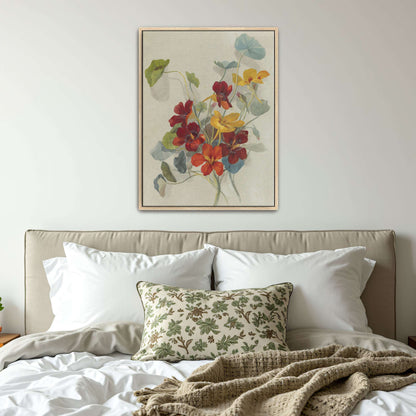Watercolor painting of nasturtiums by Deborah Griscom Passmore