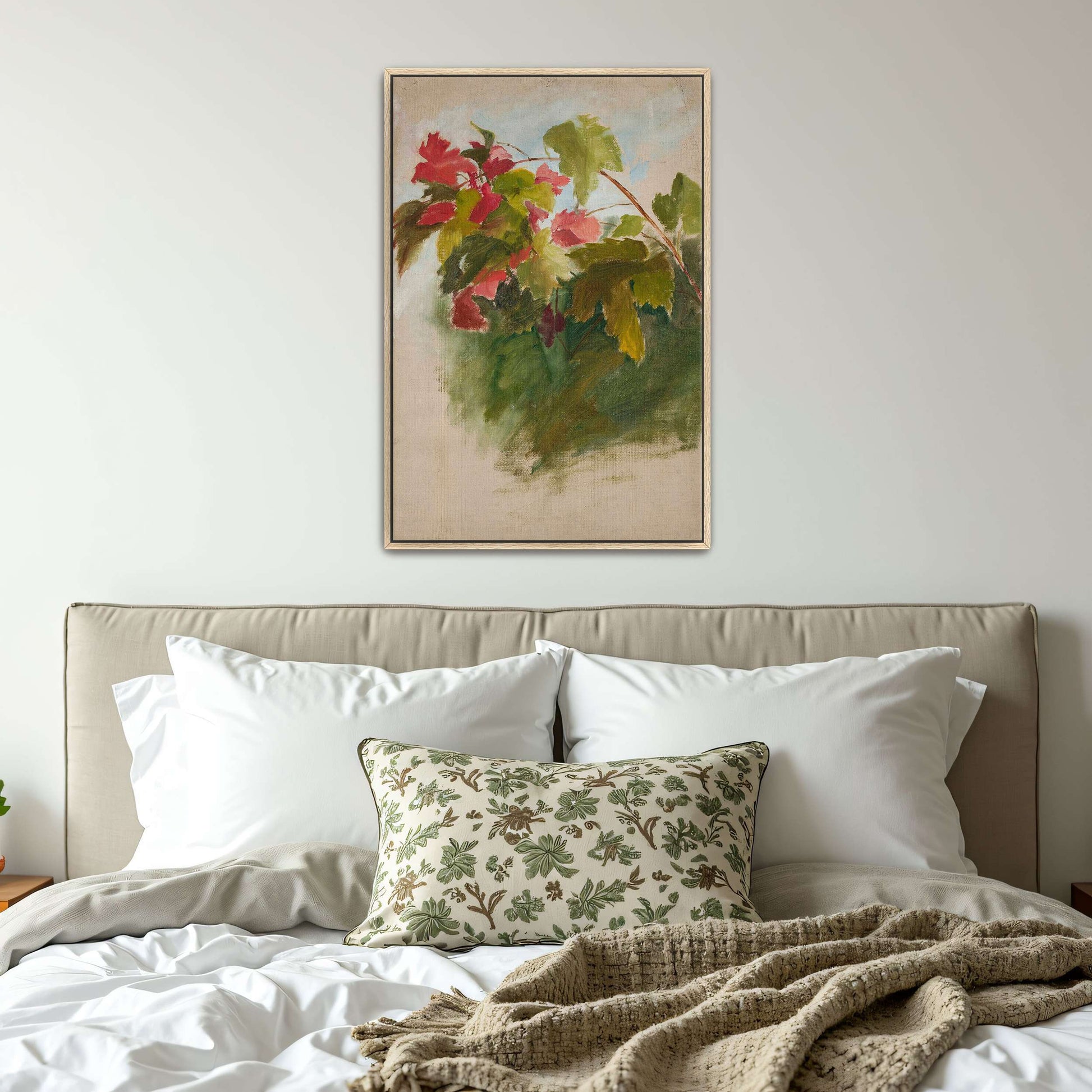 Vine leaves in autumn by Jan Ciągliński