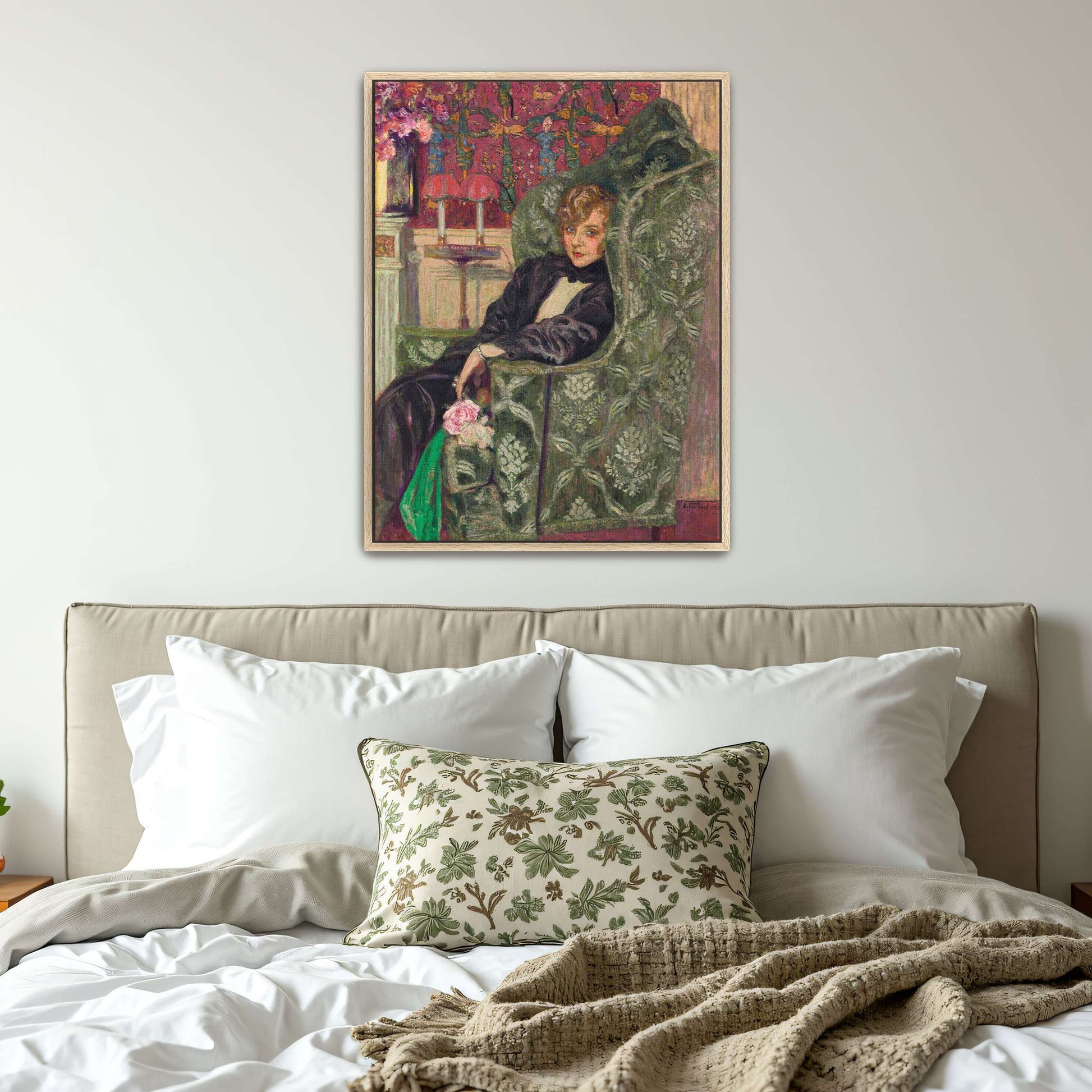 Woman in a green armchair by Édouard Vuillard