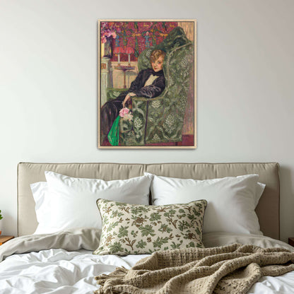 Woman in a green armchair by Édouard Vuillard