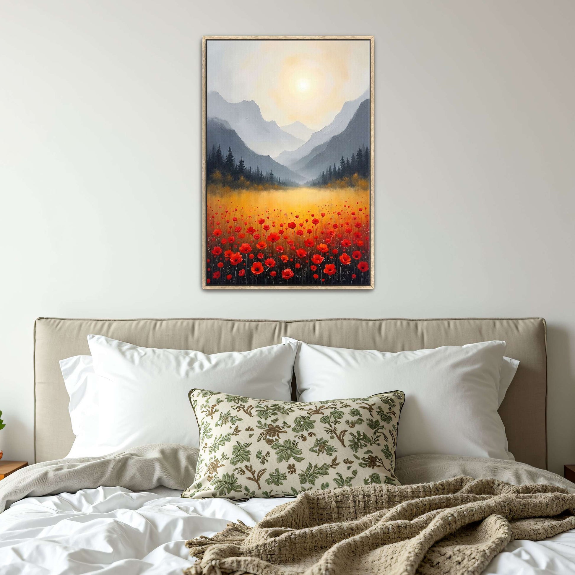 Poppies In A Mountain Valley By Yara Rabibzad