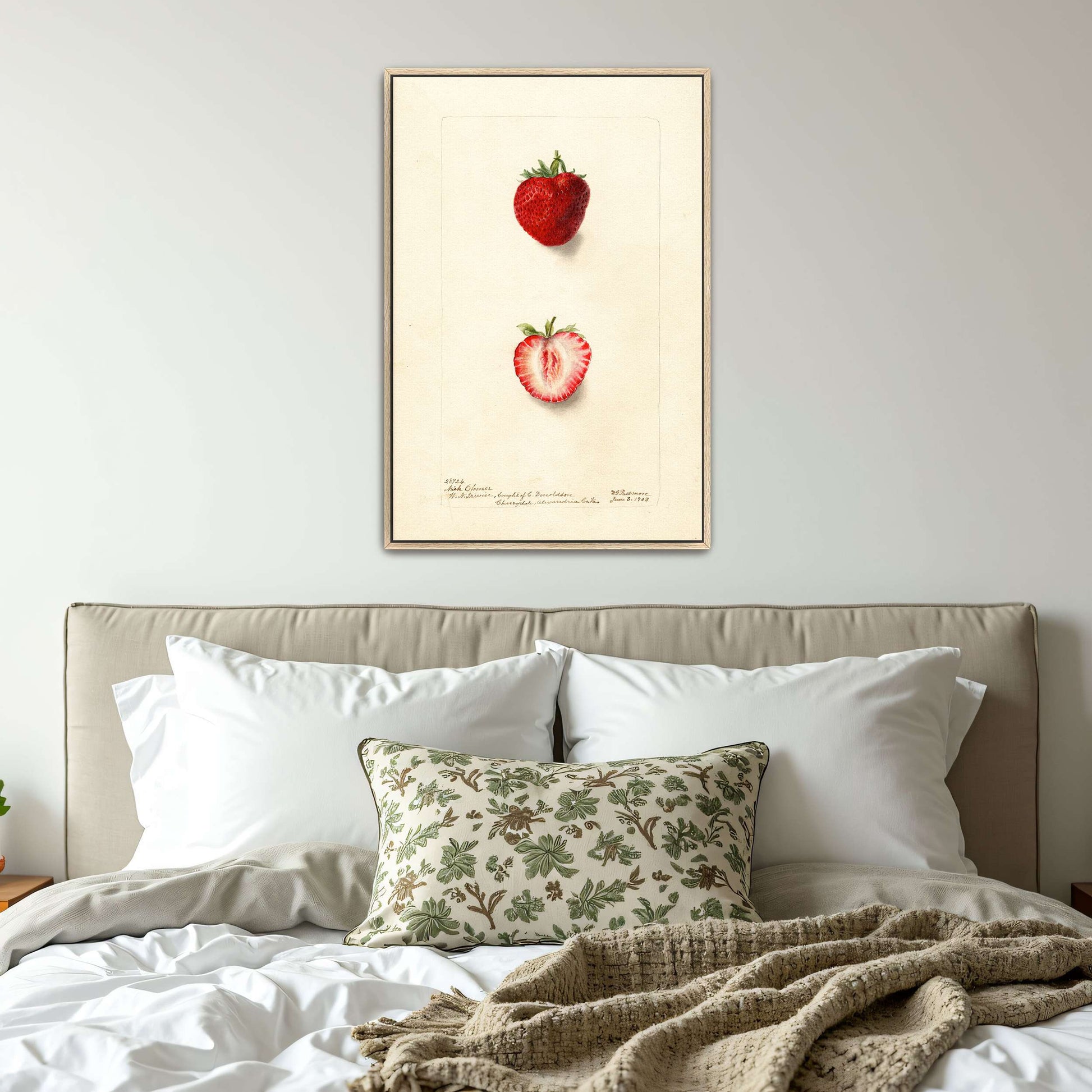 Watercolor painting of strawberries by Deborah Griscom Passmore