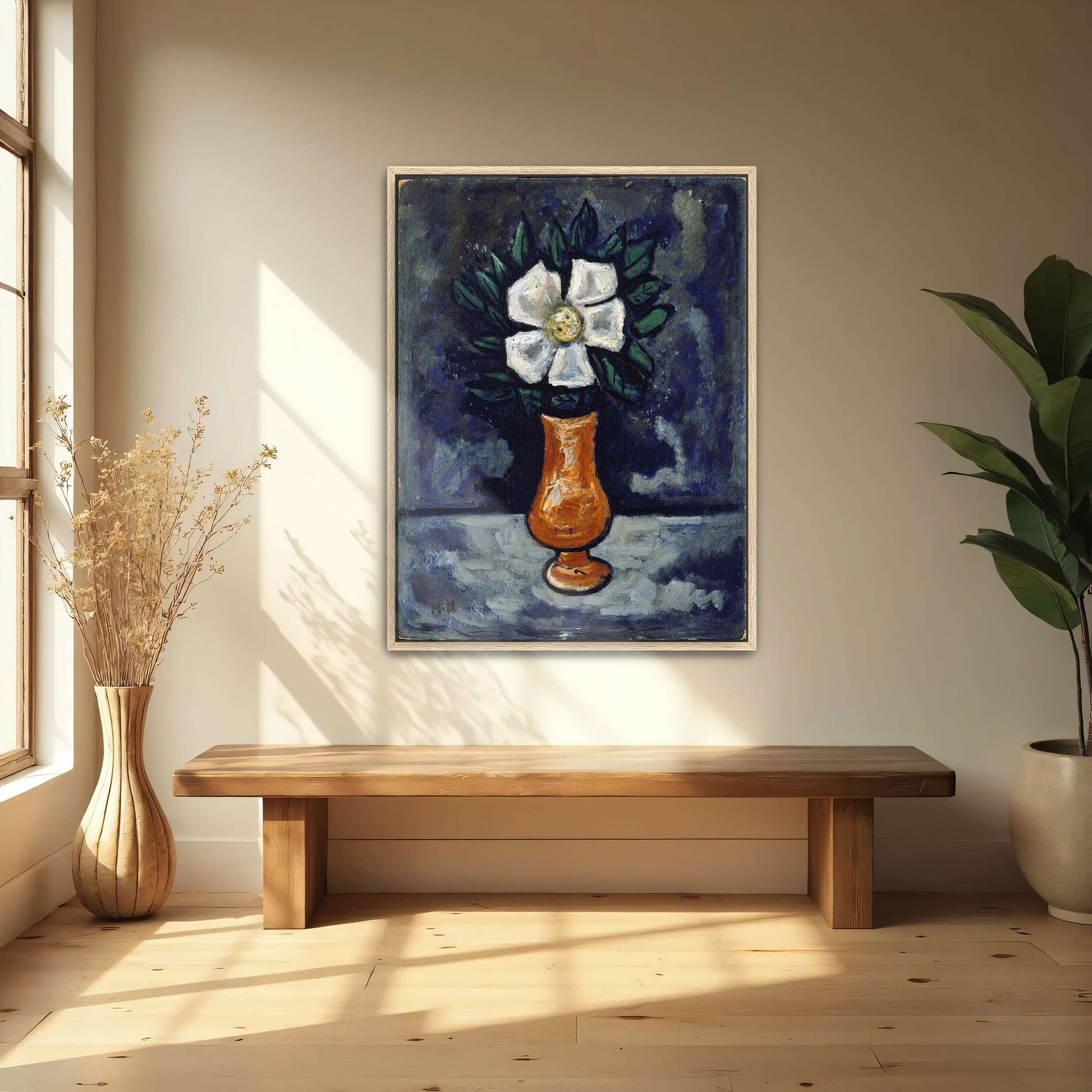 White Flower in a Vase by Marsden Hartley