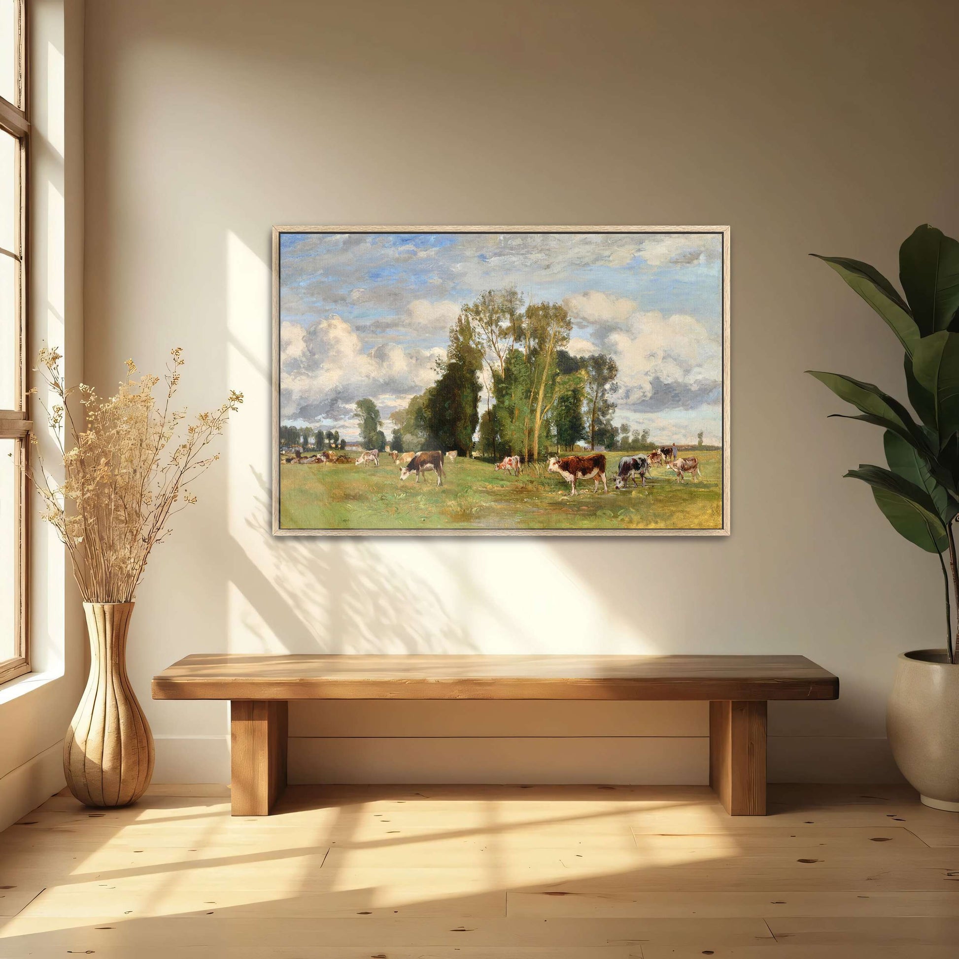 Pasture Landscape with Cows by Eugen Jettel