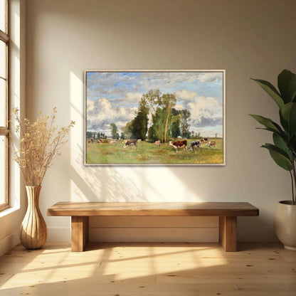 Pasture Landscape with Cows by Eugen Jettel