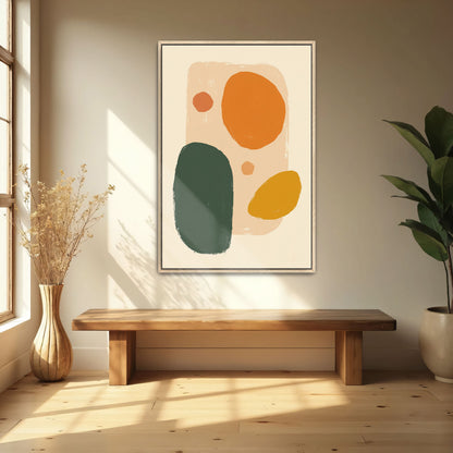 Abstract Shapes In Warm Tones By Yara Rabibzad