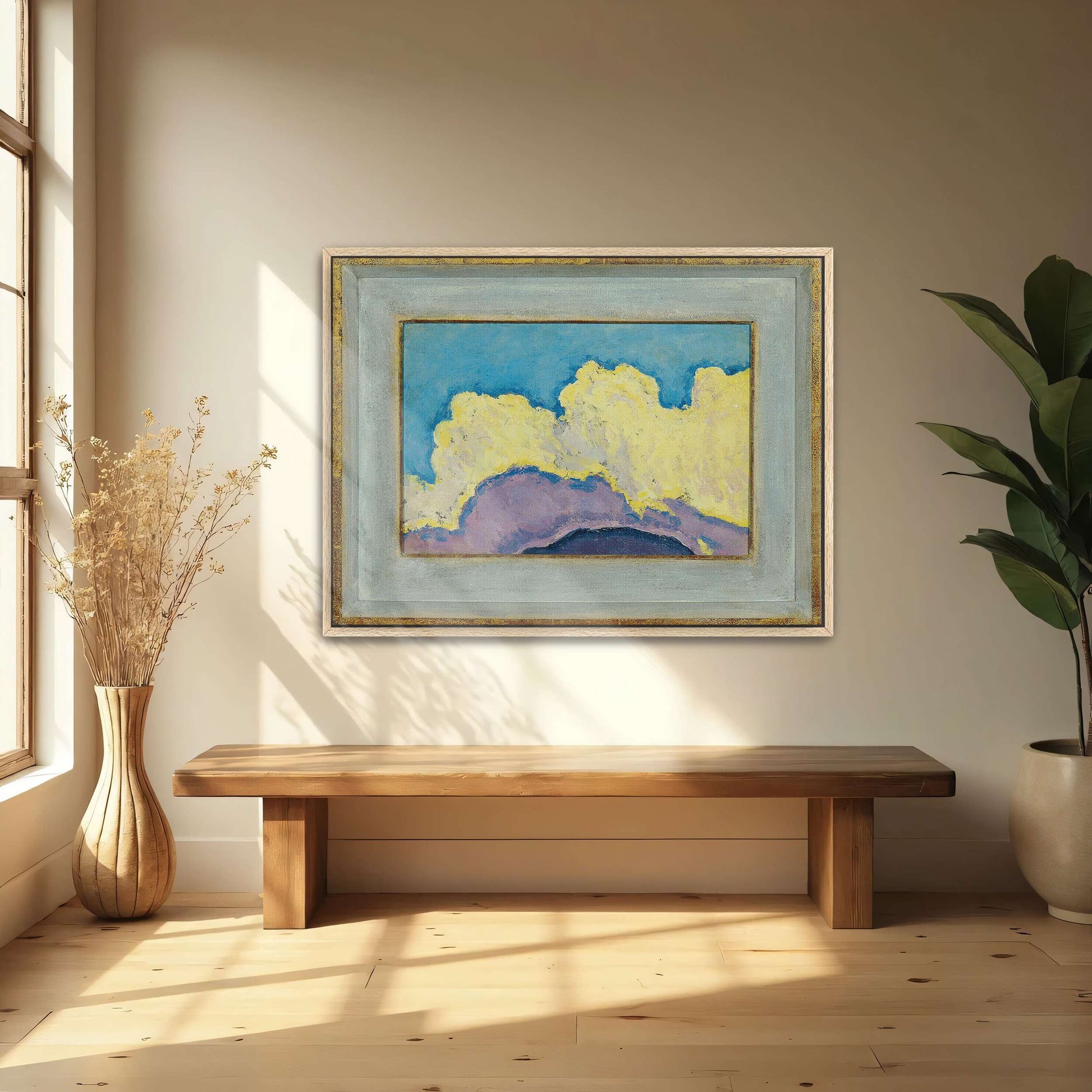 Abstract Cloud Landscape Painting by Koloman Moser