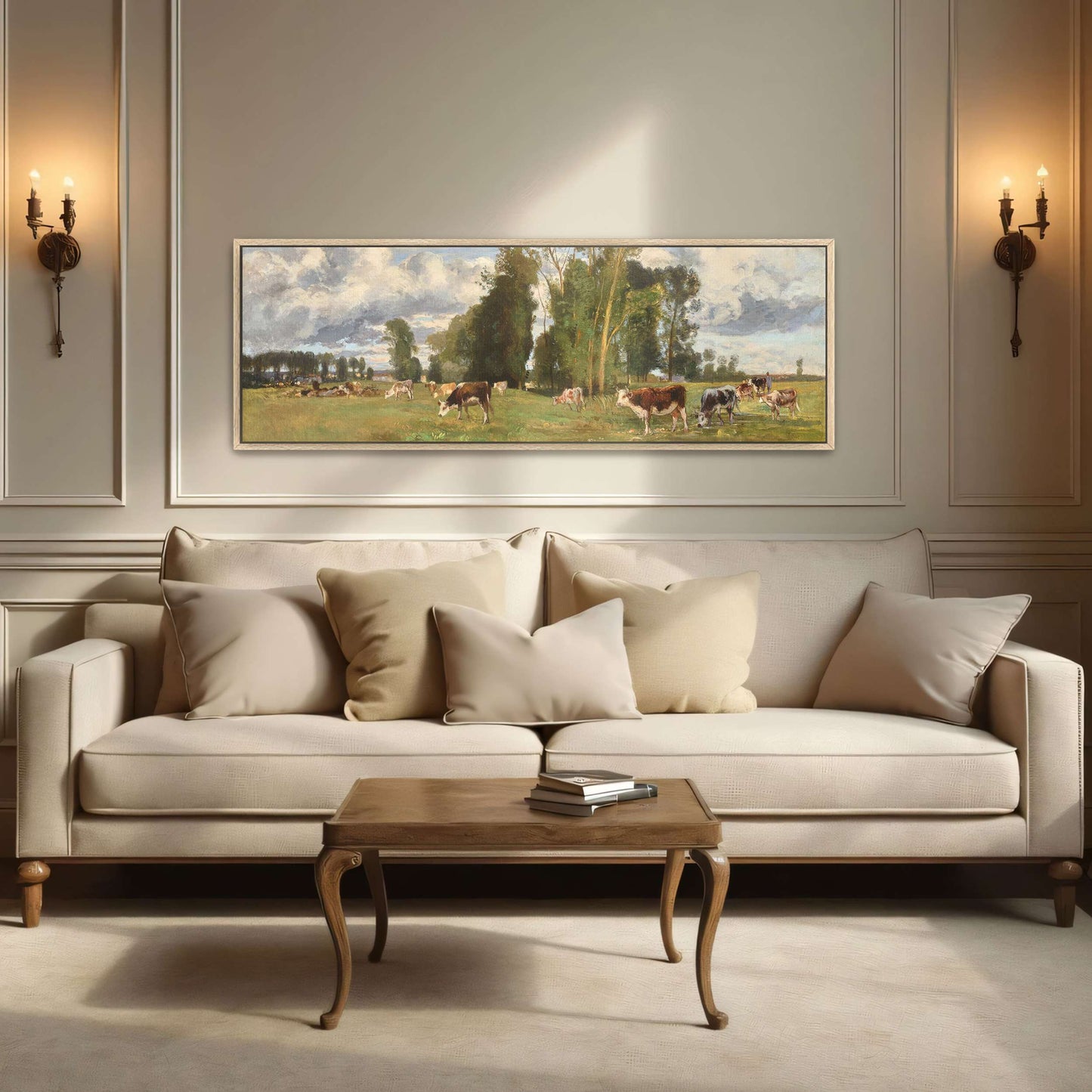 Pasture Landscape with Cows by Eugen Jettel