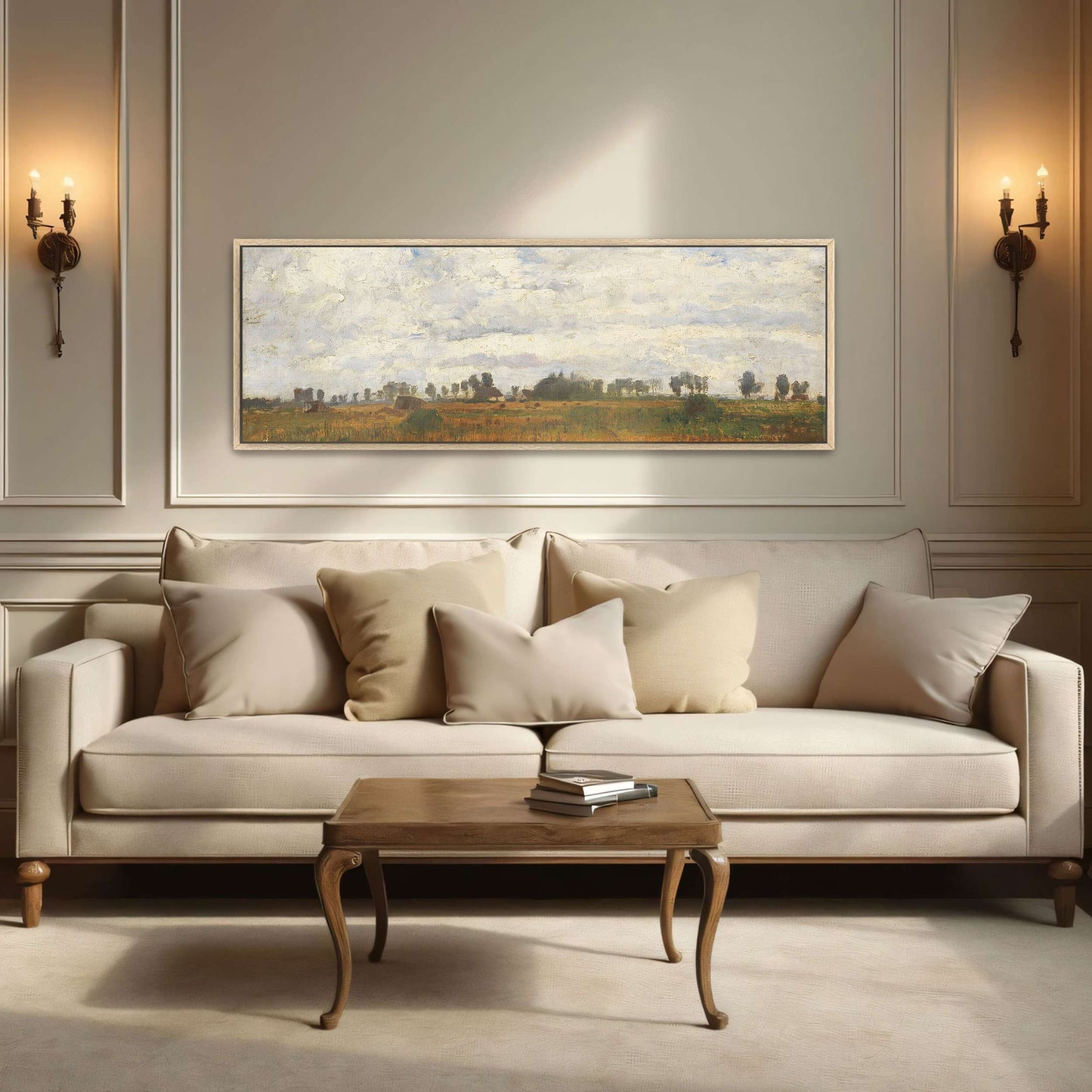 Rural landscape with cloudy sky by Paul Baum