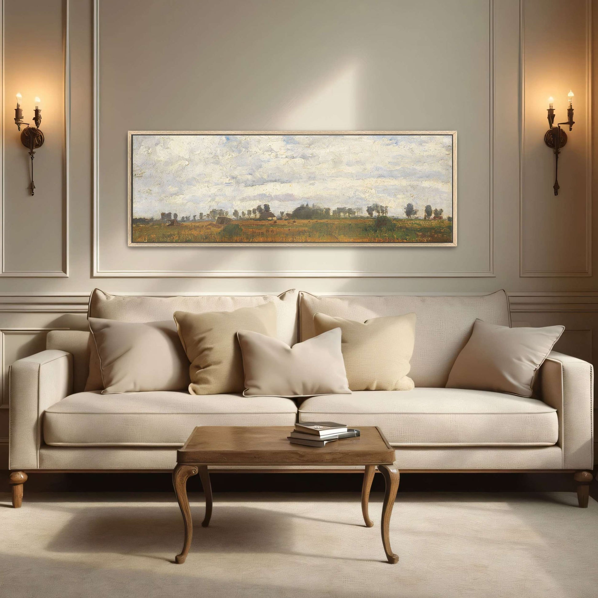 Rural landscape with cloudy sky by Paul Baum