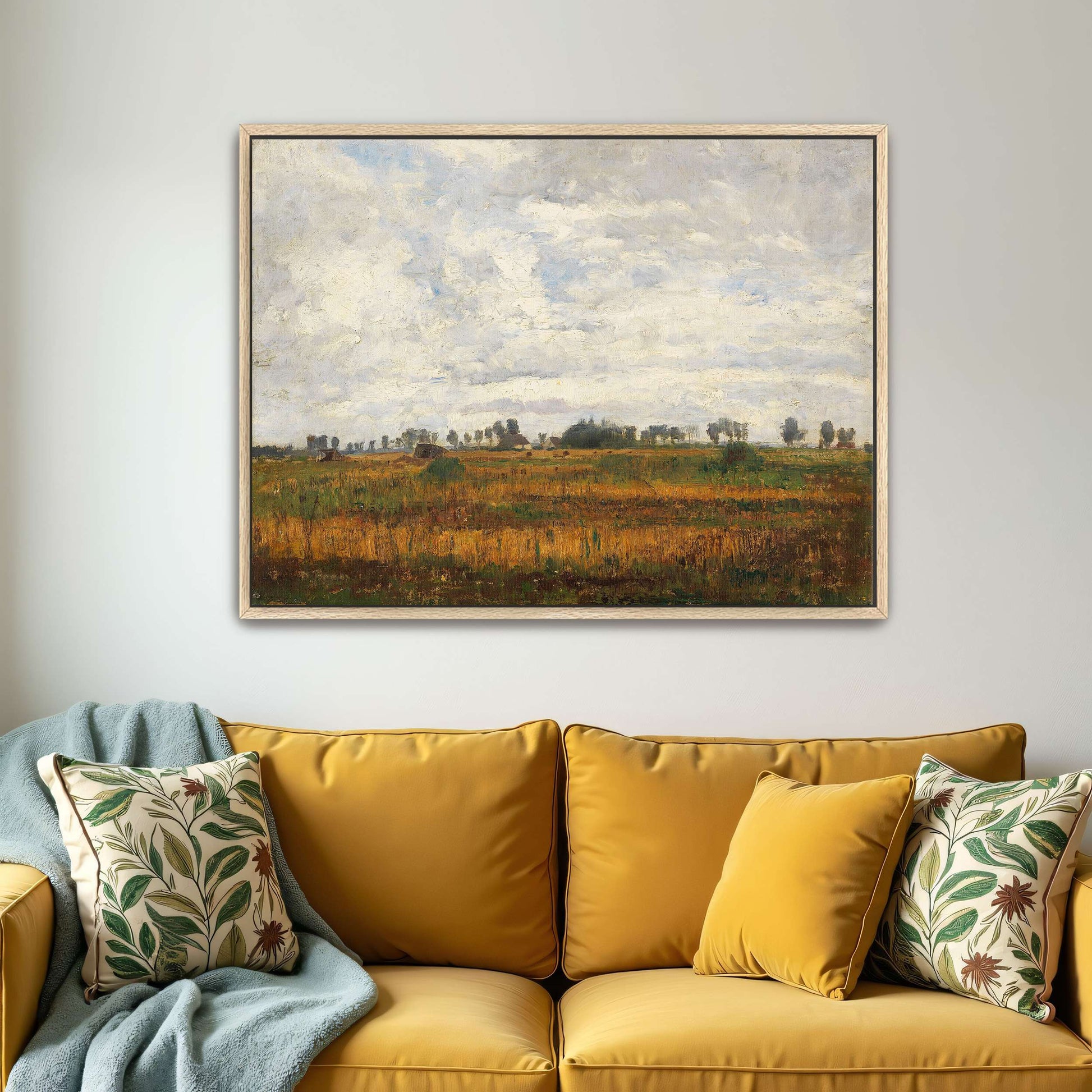 Rural landscape with cloudy sky by Paul Baum