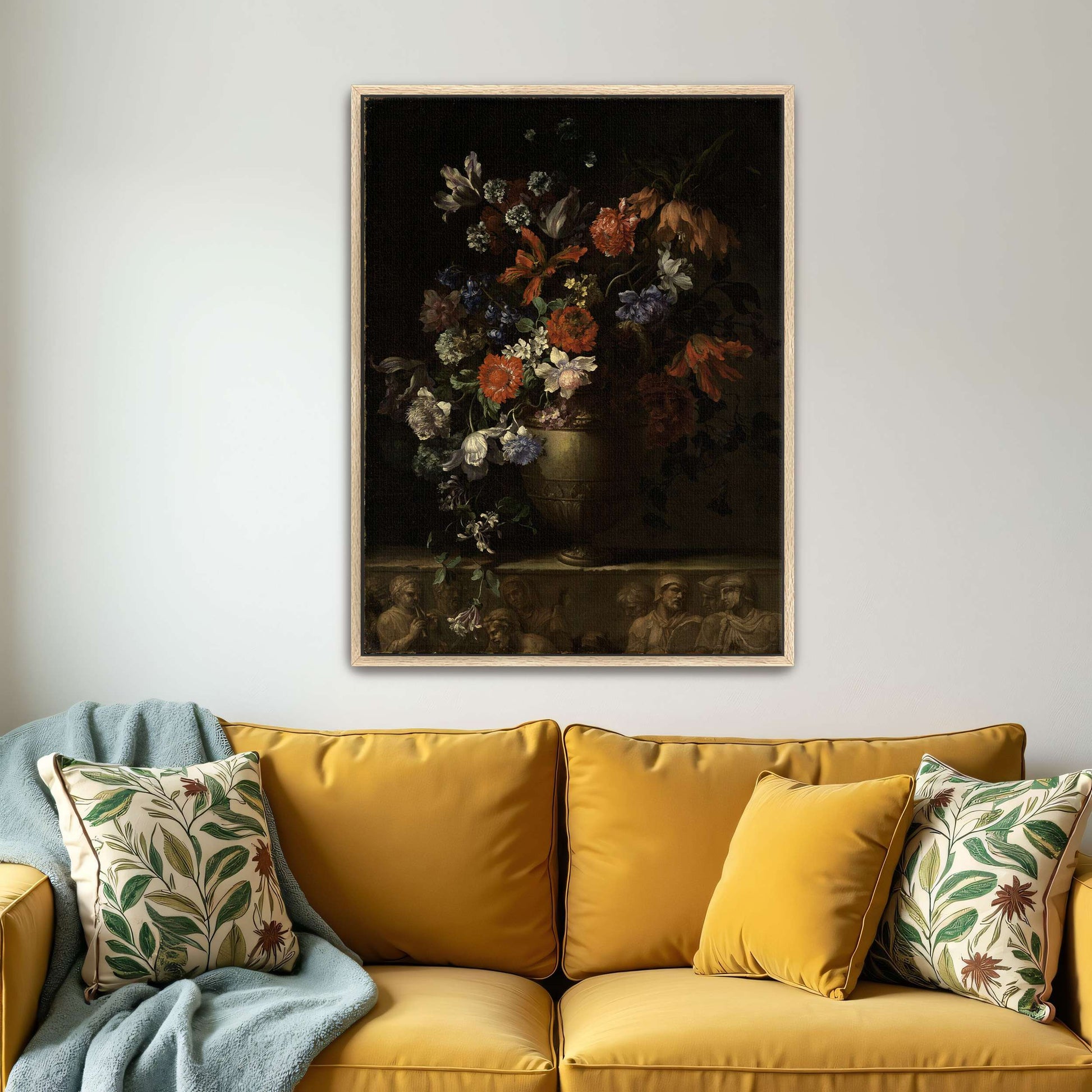 Vase of Flowers with Still Life by Jean-Baptiste Monnoyer