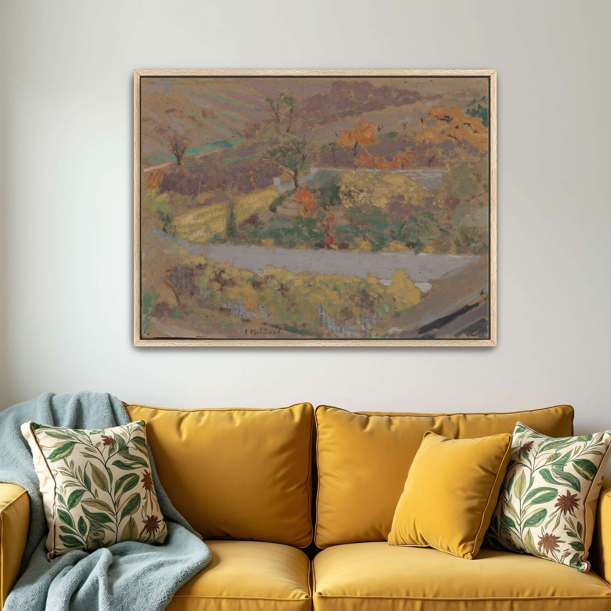 Orchard Landscape, Tree Trunks, Soft Hues By Édouard Vuillard