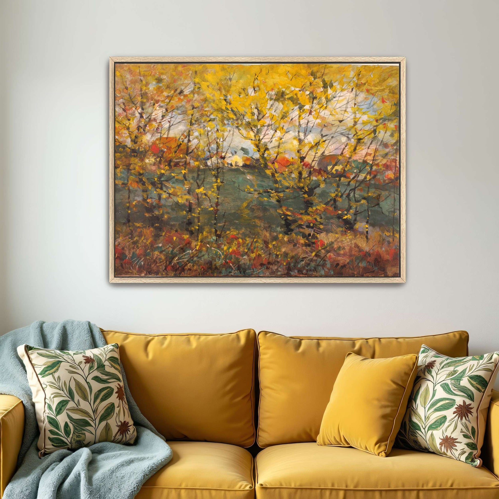 Autumn Trees Landscape Painting by William Henry Holmes