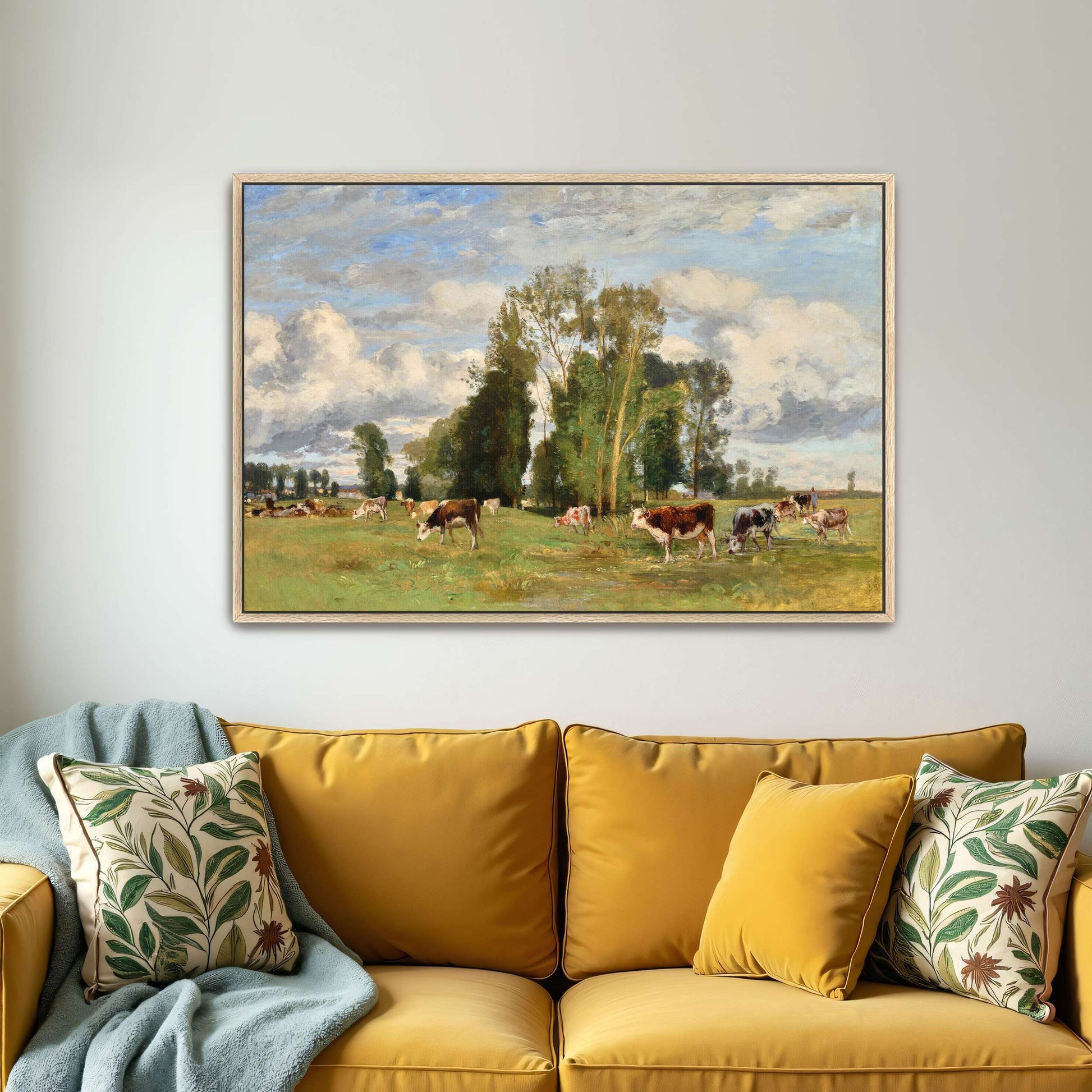 Pasture Landscape with Cows by Eugen Jettel