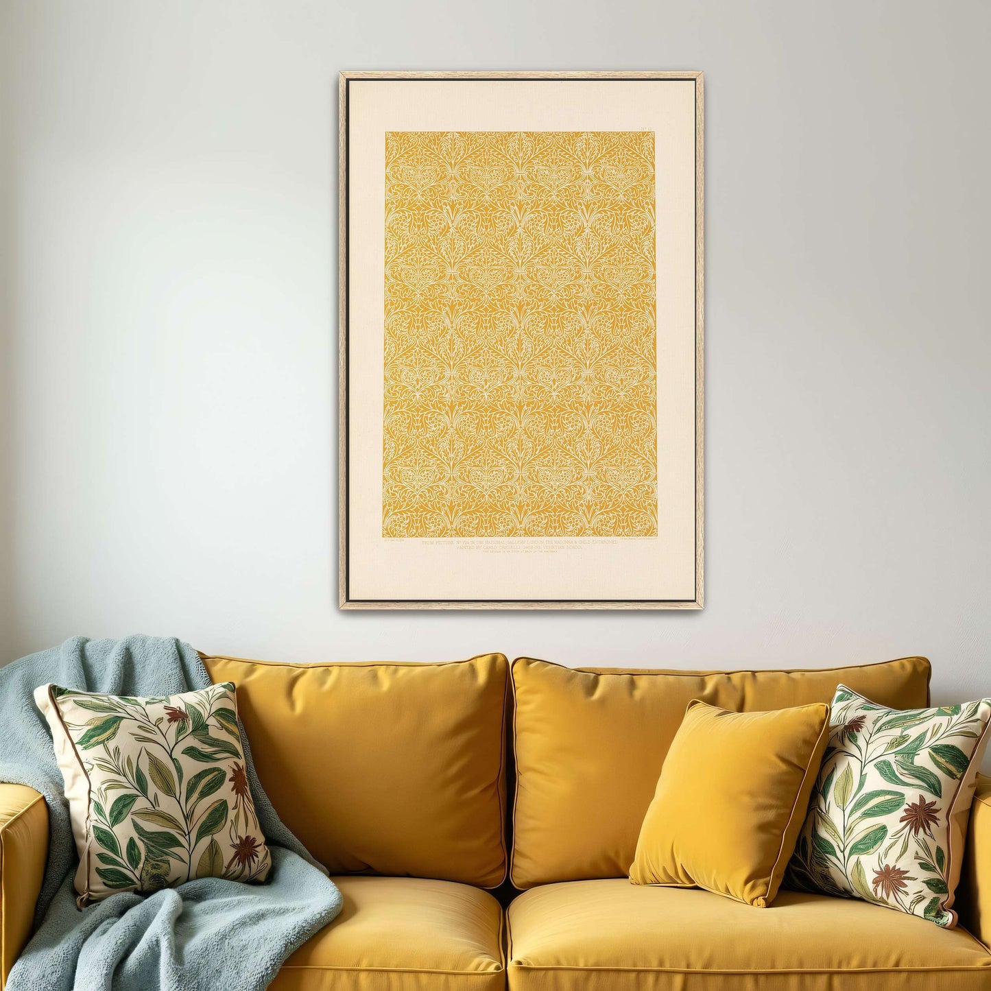 Ornate Floral Pattern Design, Gold And White, Intricate Details By Sydney Vacher