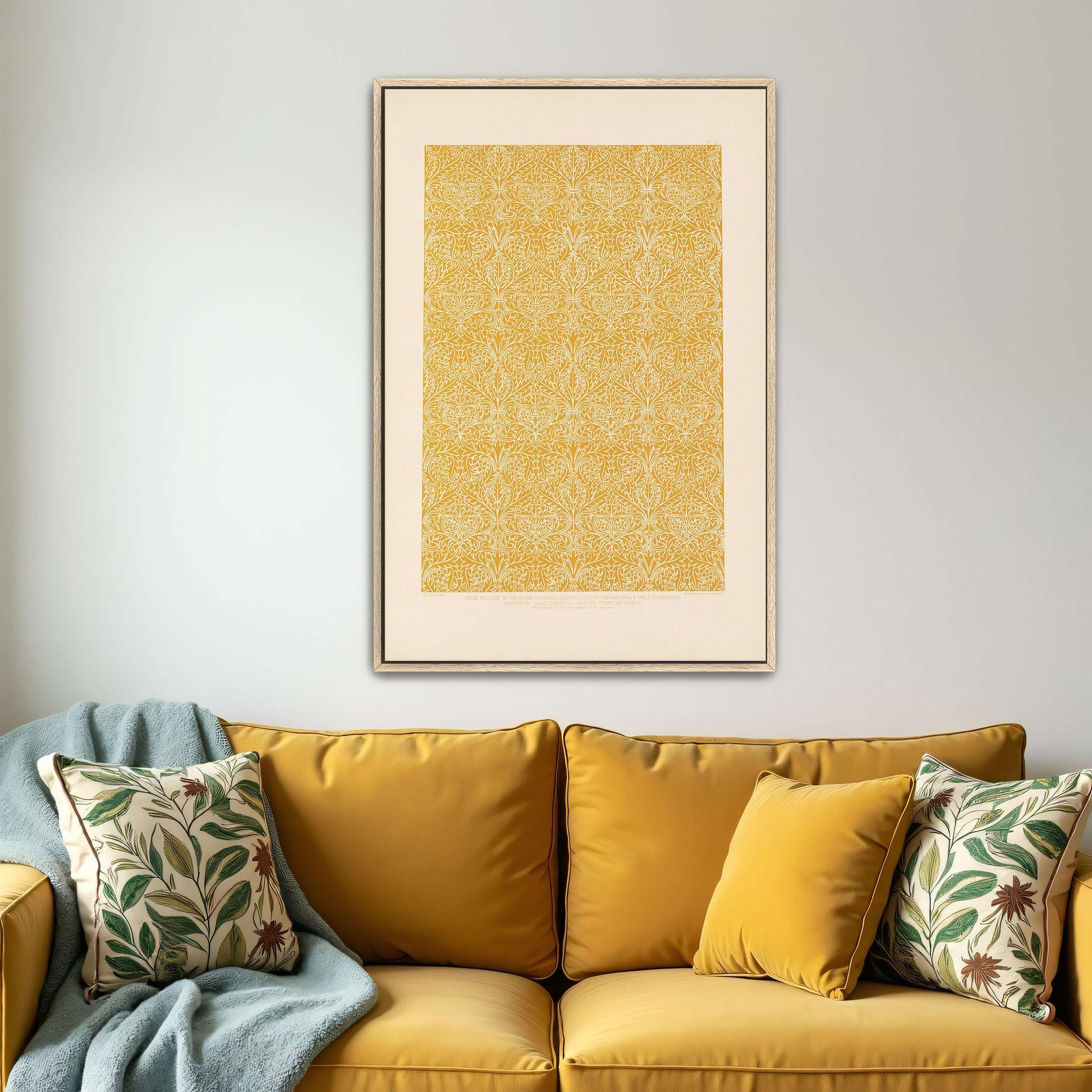 Ornate Floral Pattern Design, Gold And White, Intricate Details By Sydney Vacher