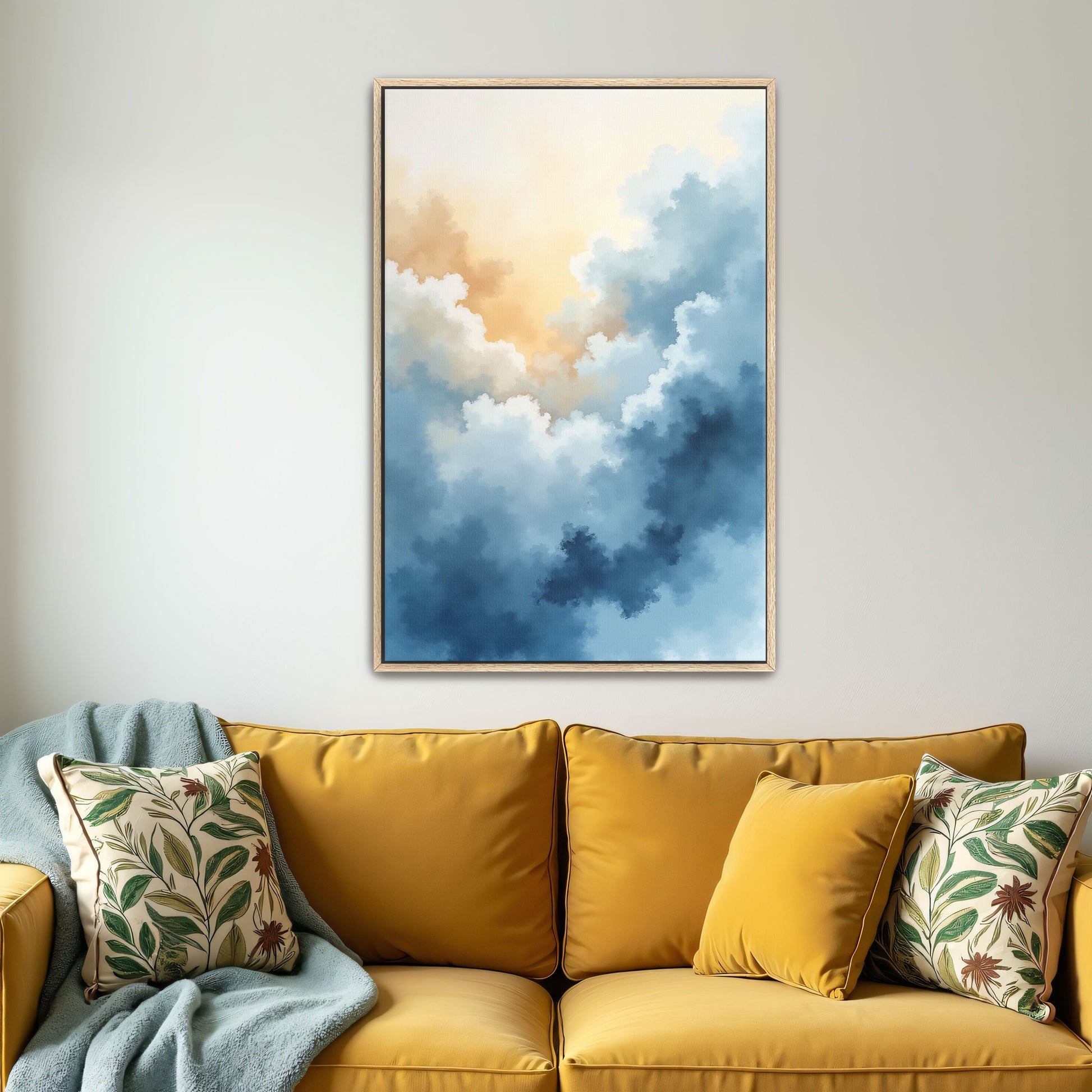 Abstract Sky Watercolor Clouds By Yara Rabibzad