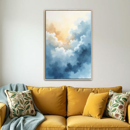 Abstract Sky Watercolor Clouds By Yara Rabibzad