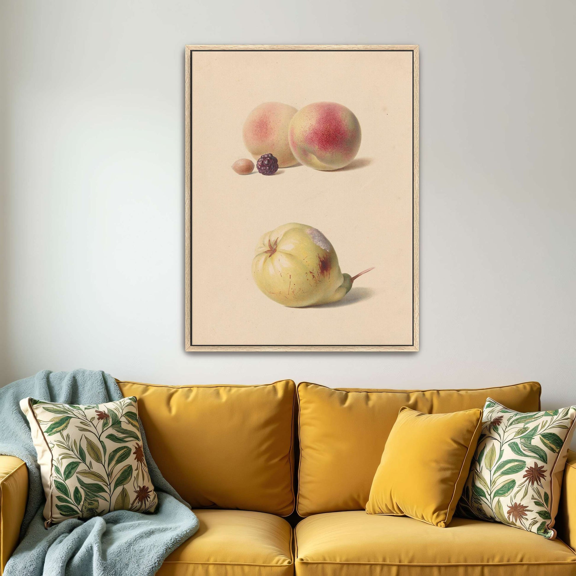 Peaches, blackberry, nut, pear by Hendrik Reekers