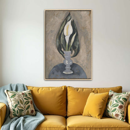 White Calla Lily in Vase by Marsden Hartley