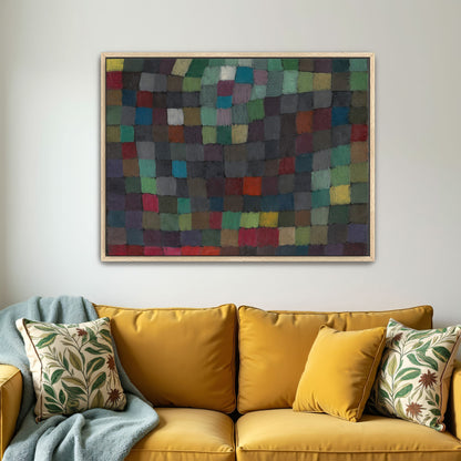 Abstract Geometric Composition With Vibrant Colors By Paul Klee