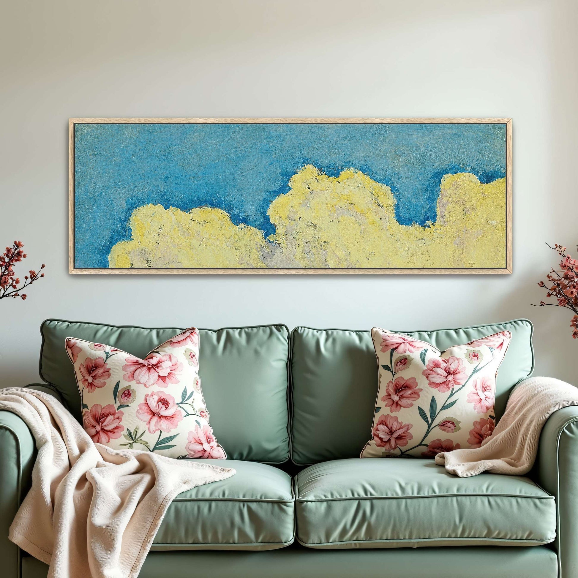 Abstract Cloud Landscape Painting by Koloman Moser