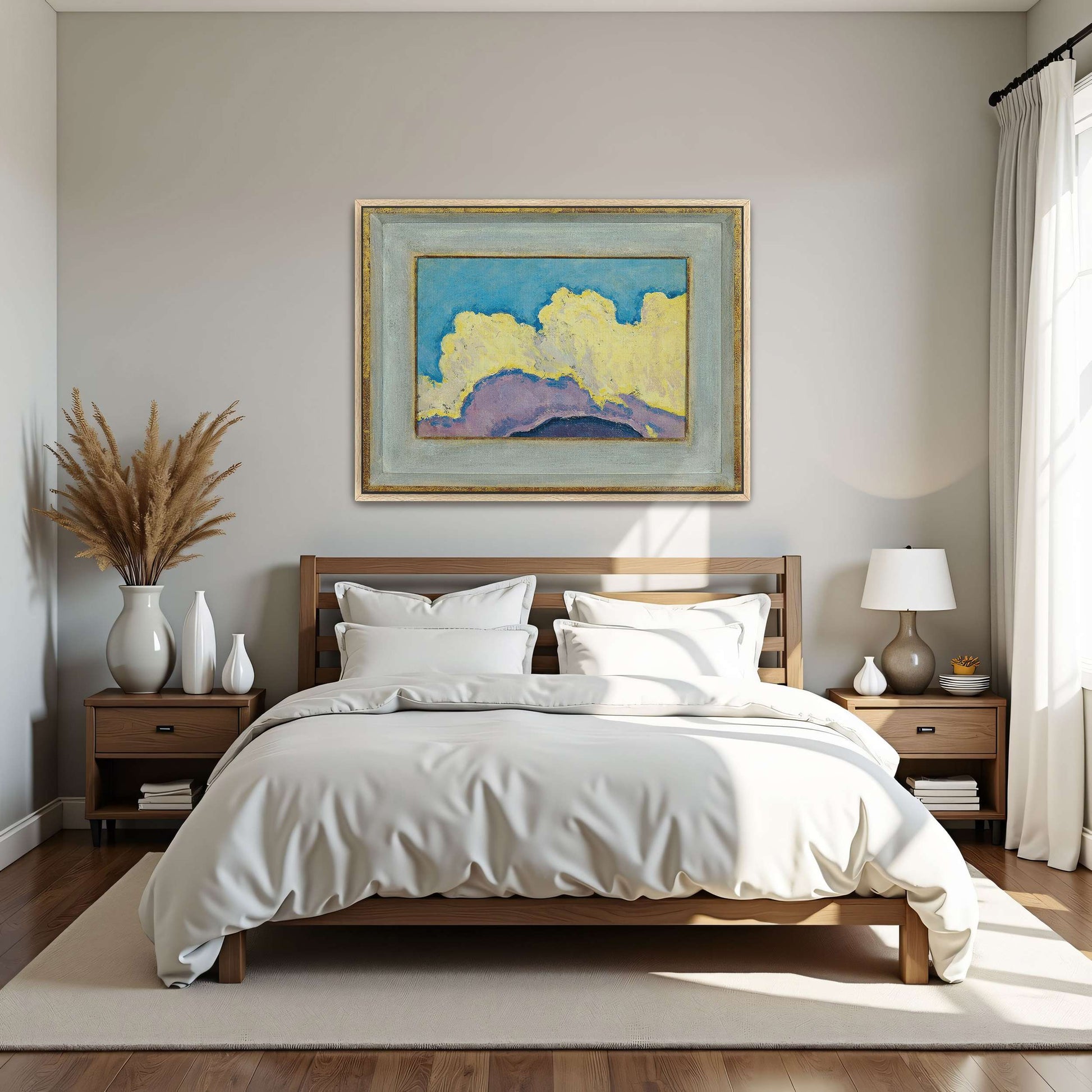 Abstract Cloud Landscape Painting by Koloman Moser
