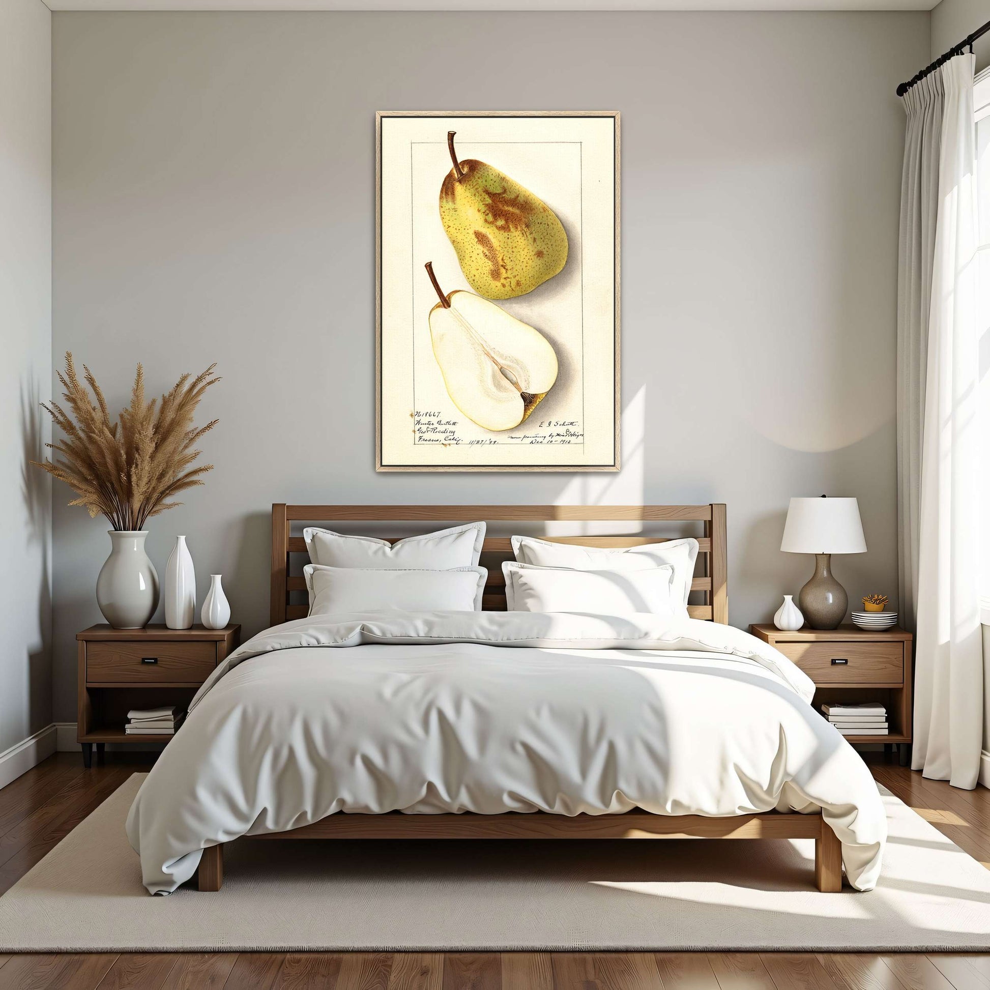 Watercolor pear painting by Ellen Isham Schutt