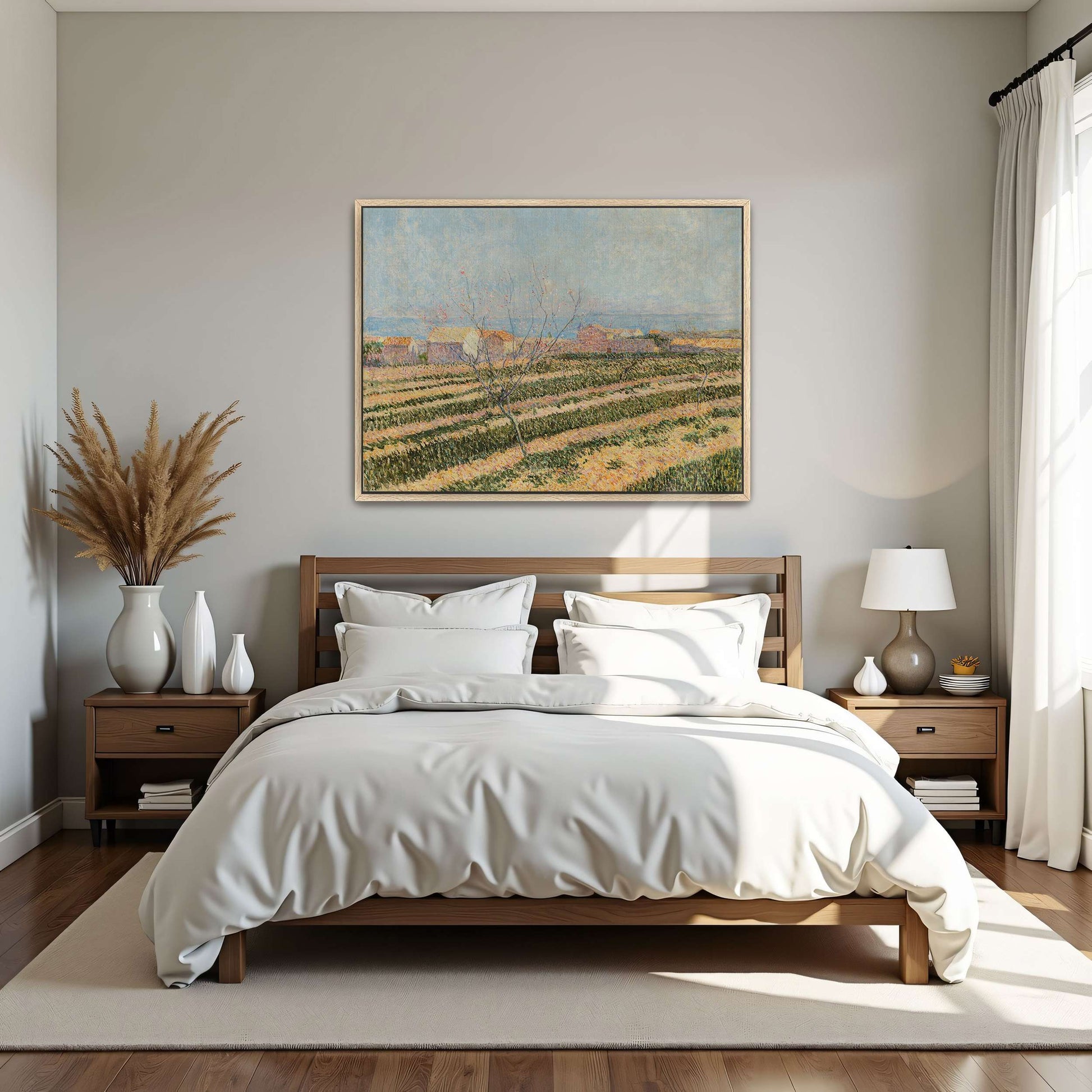 Countryside landscape with a tree by Paul Baum