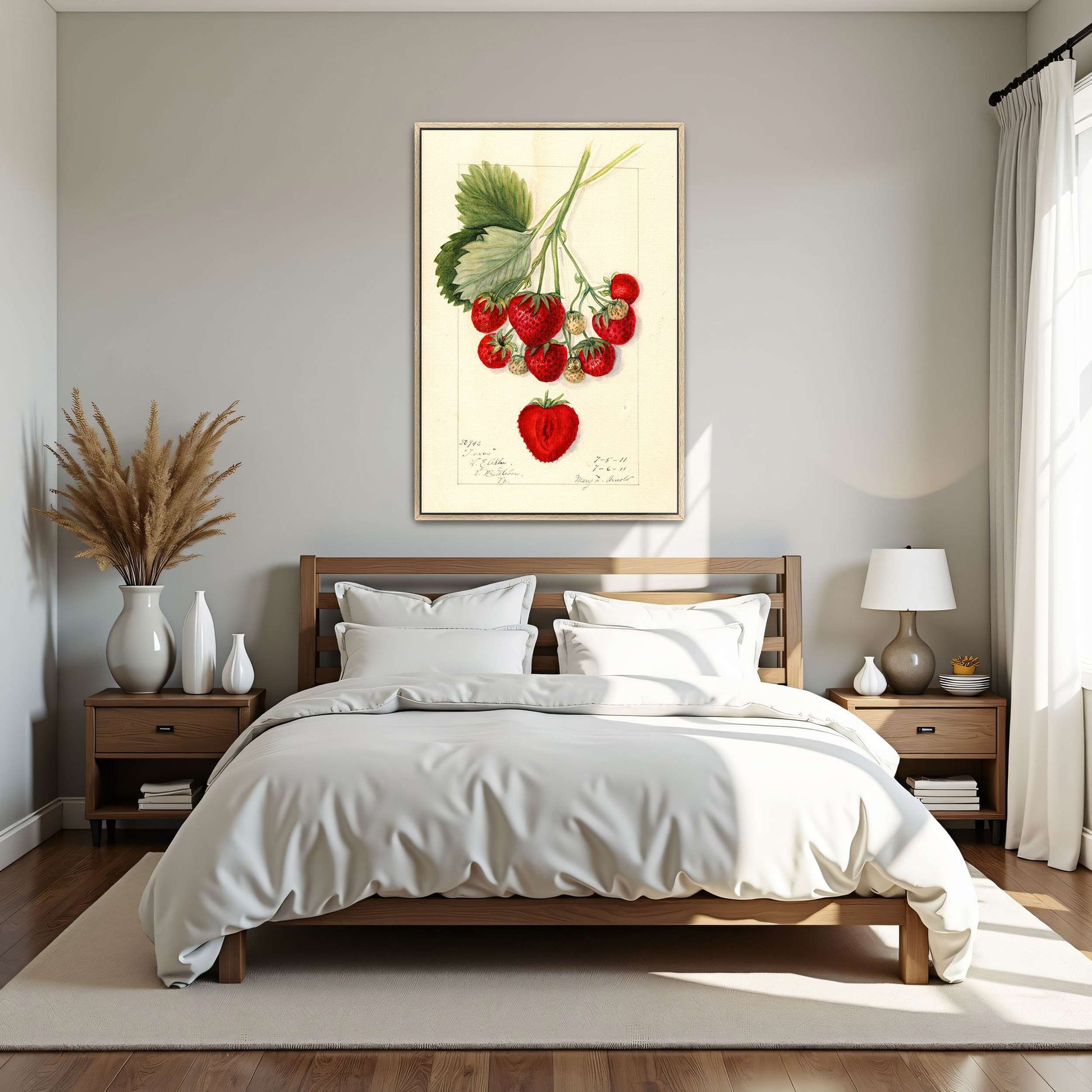 Watercolor painting of strawberries by Mary Daisy Arnold