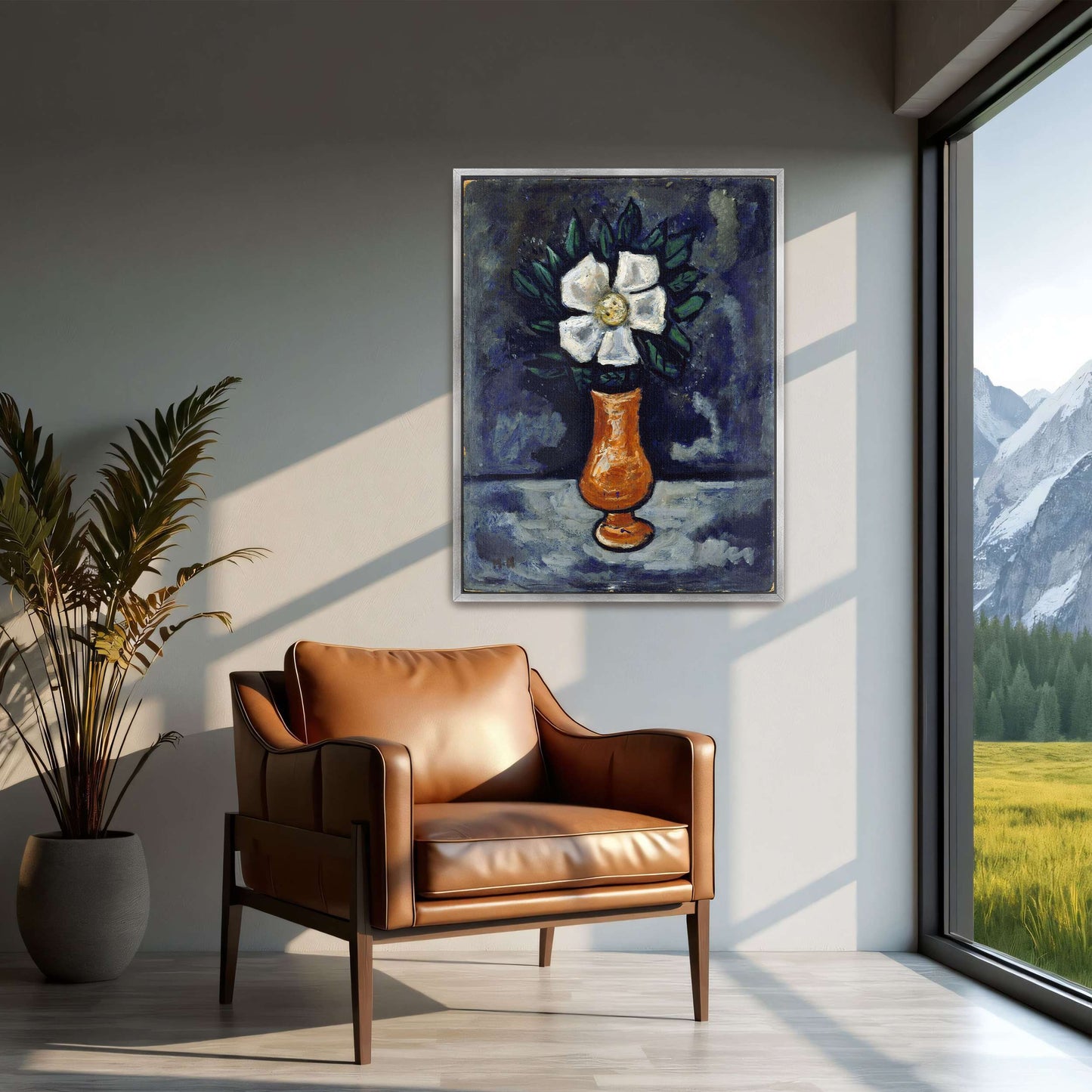 White Flower in a Vase by Marsden Hartley