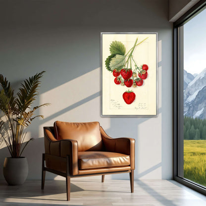 Watercolor painting of strawberries by Mary Daisy Arnold