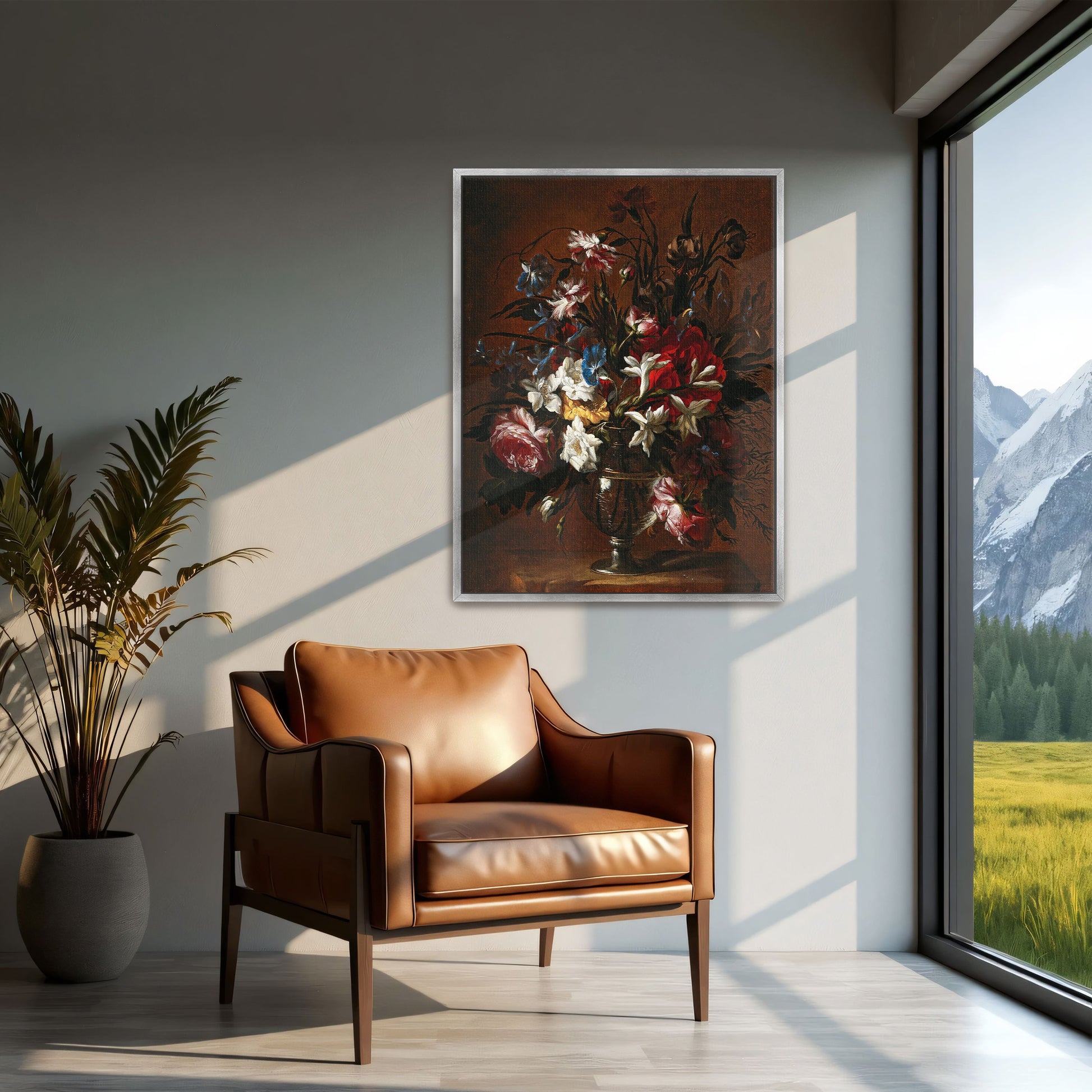 A Still Life Of Flowers In A Vase By Jean-Baptiste Monnoyer