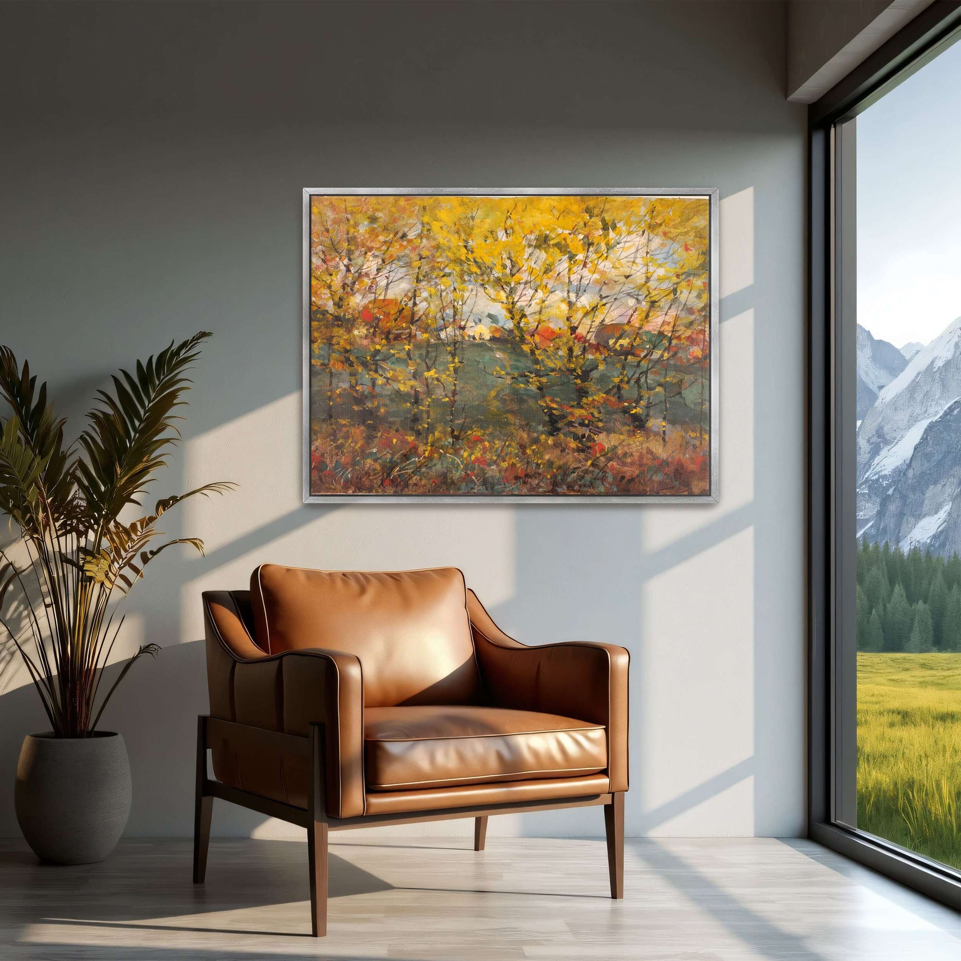 Autumn Trees Landscape Painting by William Henry Holmes