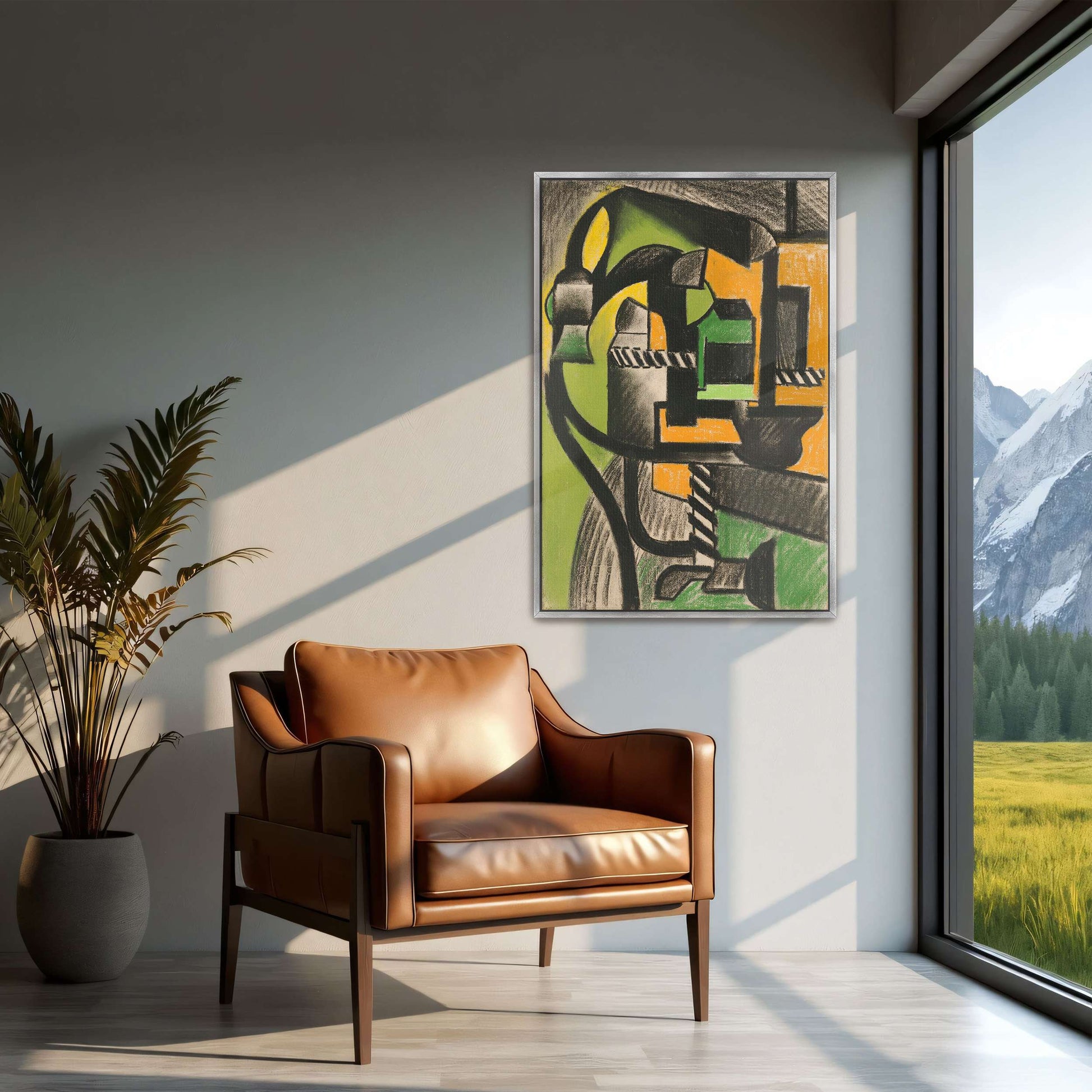 Abstract Cubist Composition by Henri Gaudier-Brzeska