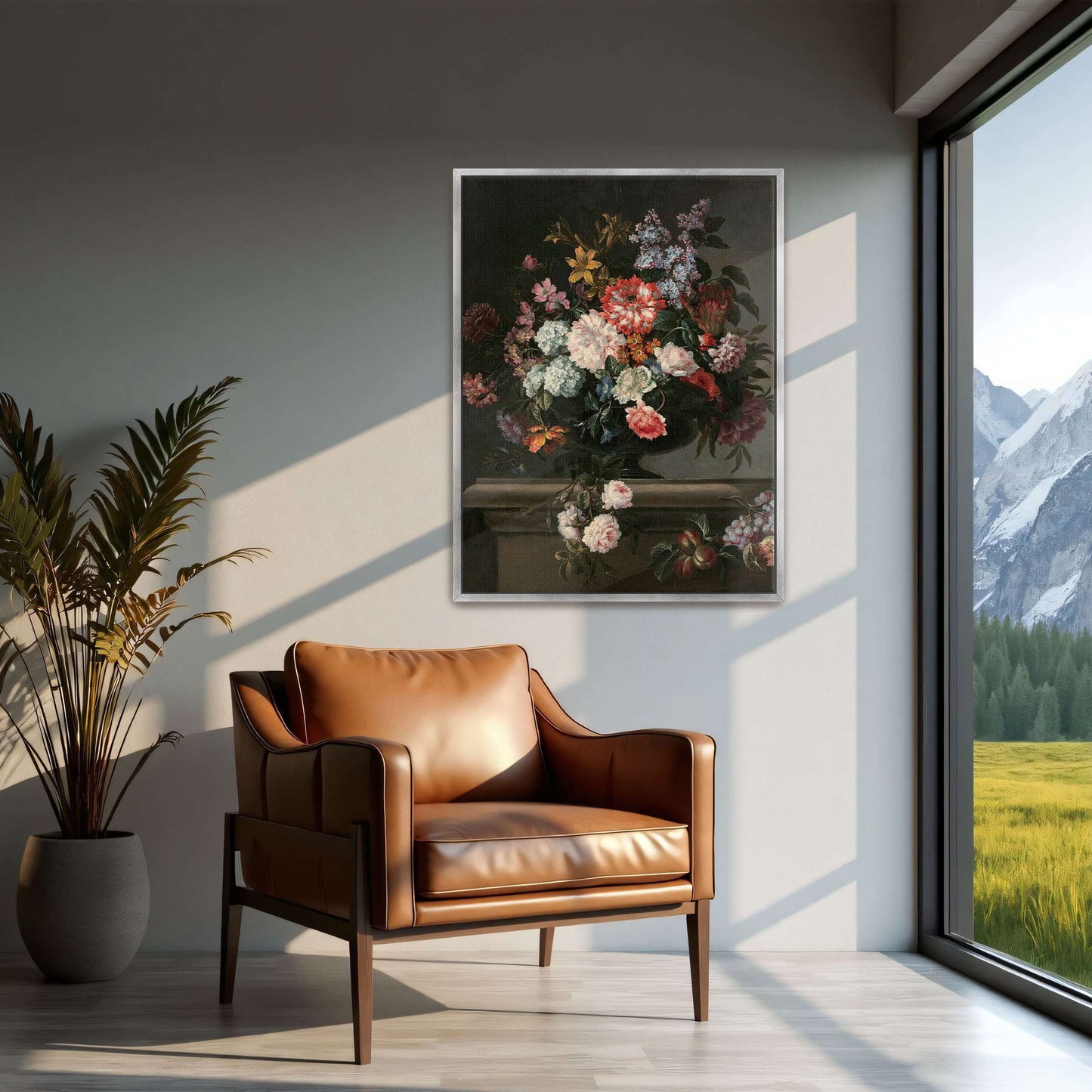 Still life with flowers and fruit by Jean-Baptiste Monnoyer