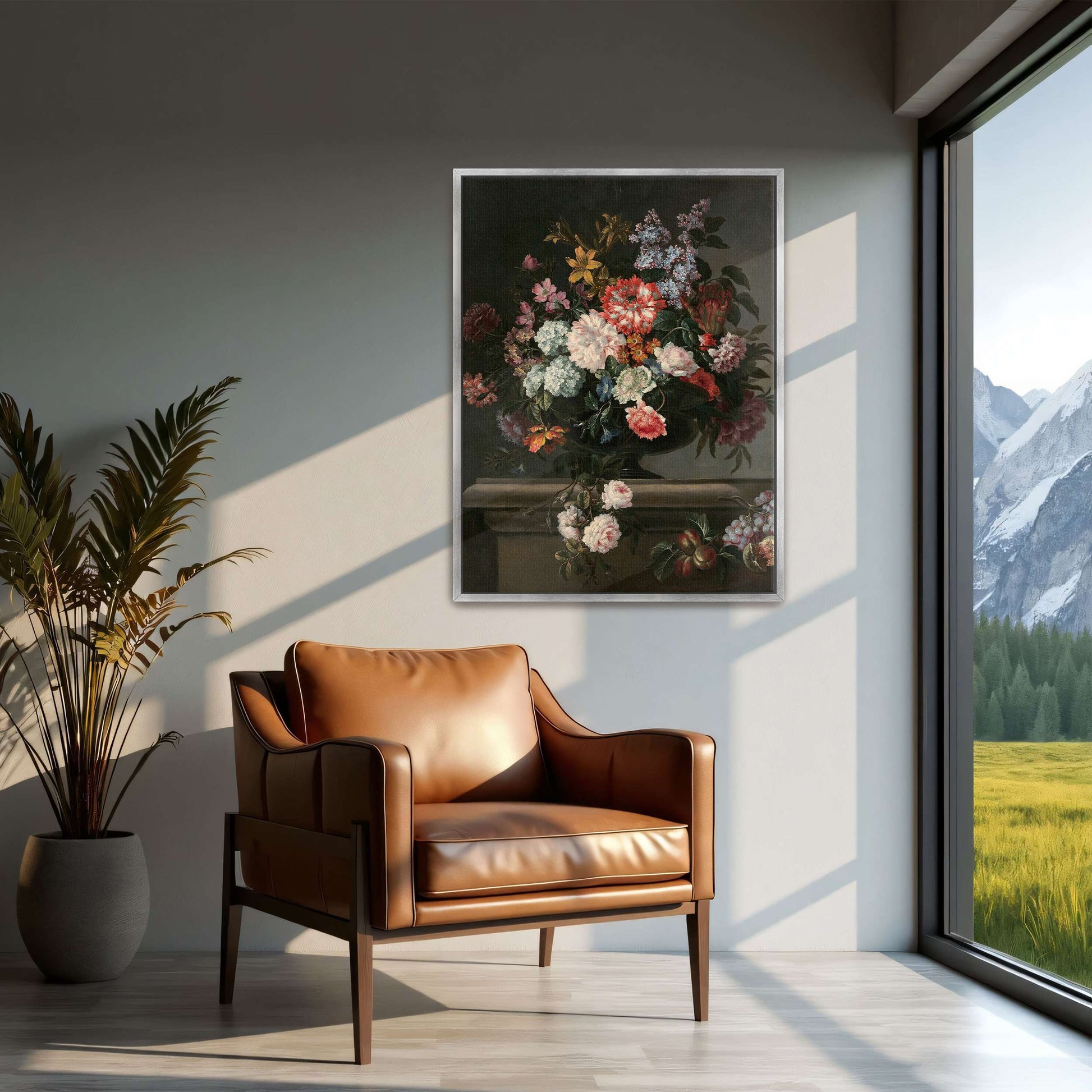 Still life with flowers and fruit by Jean-Baptiste Monnoyer