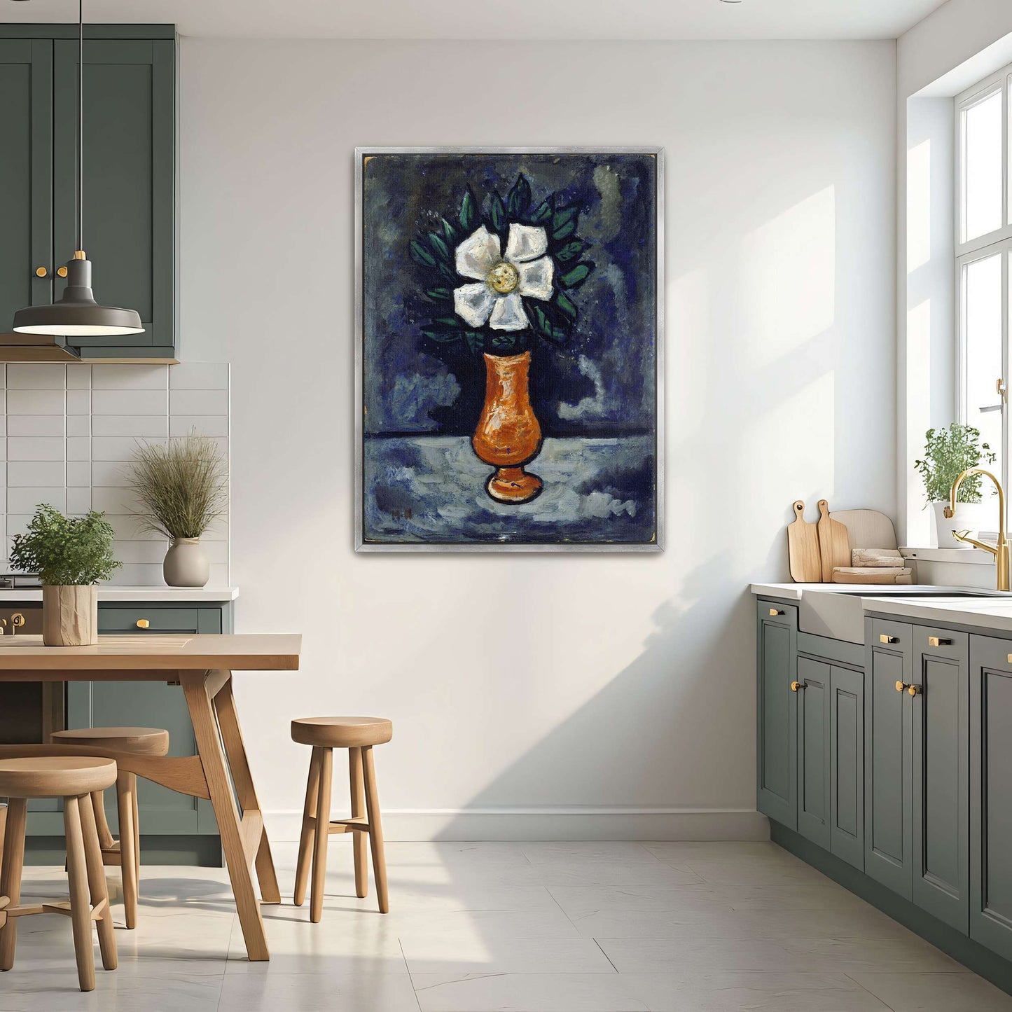 White Flower in a Vase by Marsden Hartley