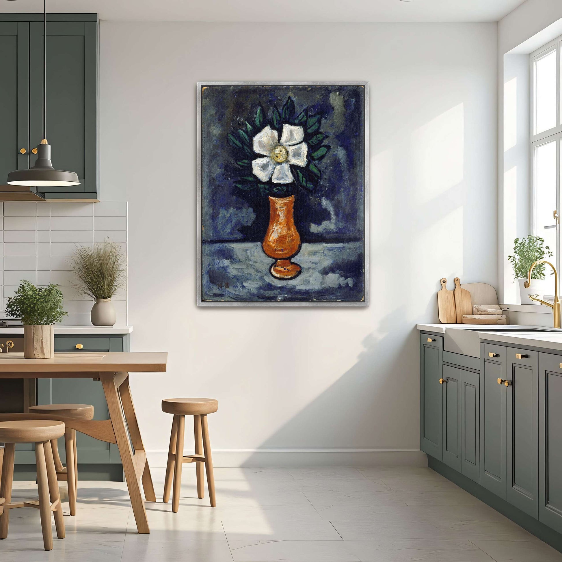 White Flower in a Vase by Marsden Hartley