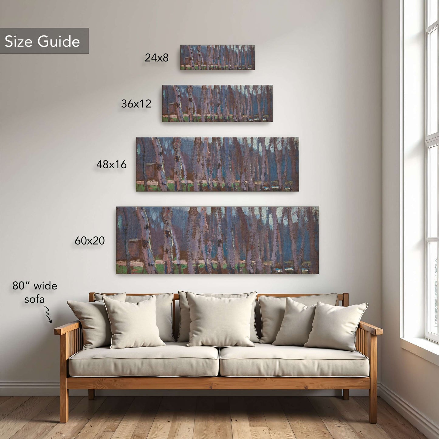 Impressionistic painting of a birch grove by Jan Stanislawski